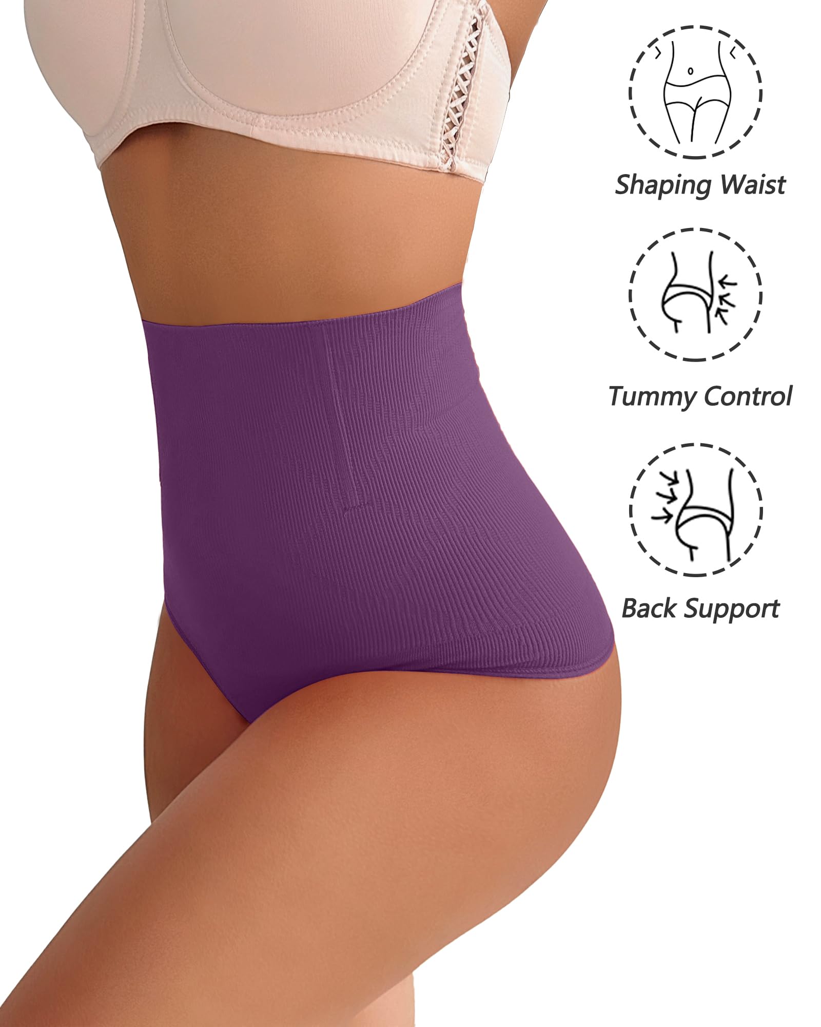 Shapewear Thong Shapewear Tummy Control Thong Shapewear for Women Stomach Girdle Thong Body Shaper Seamless Underwear