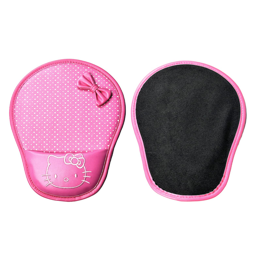 Hello Kitty Mouse Pad Wrist Protected Computer PU Leather Wrist Rest Mouse Pad Mat (Pink)