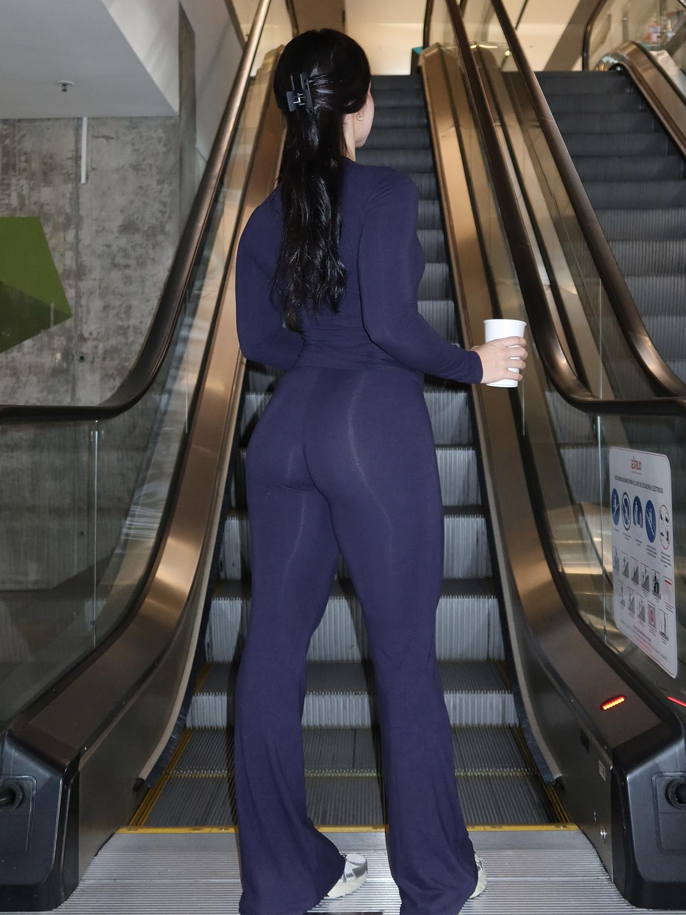 Two Piece Sets for Women Long Sleeve Tops Lounge Set Drawstring Wide Leg Pants Matching