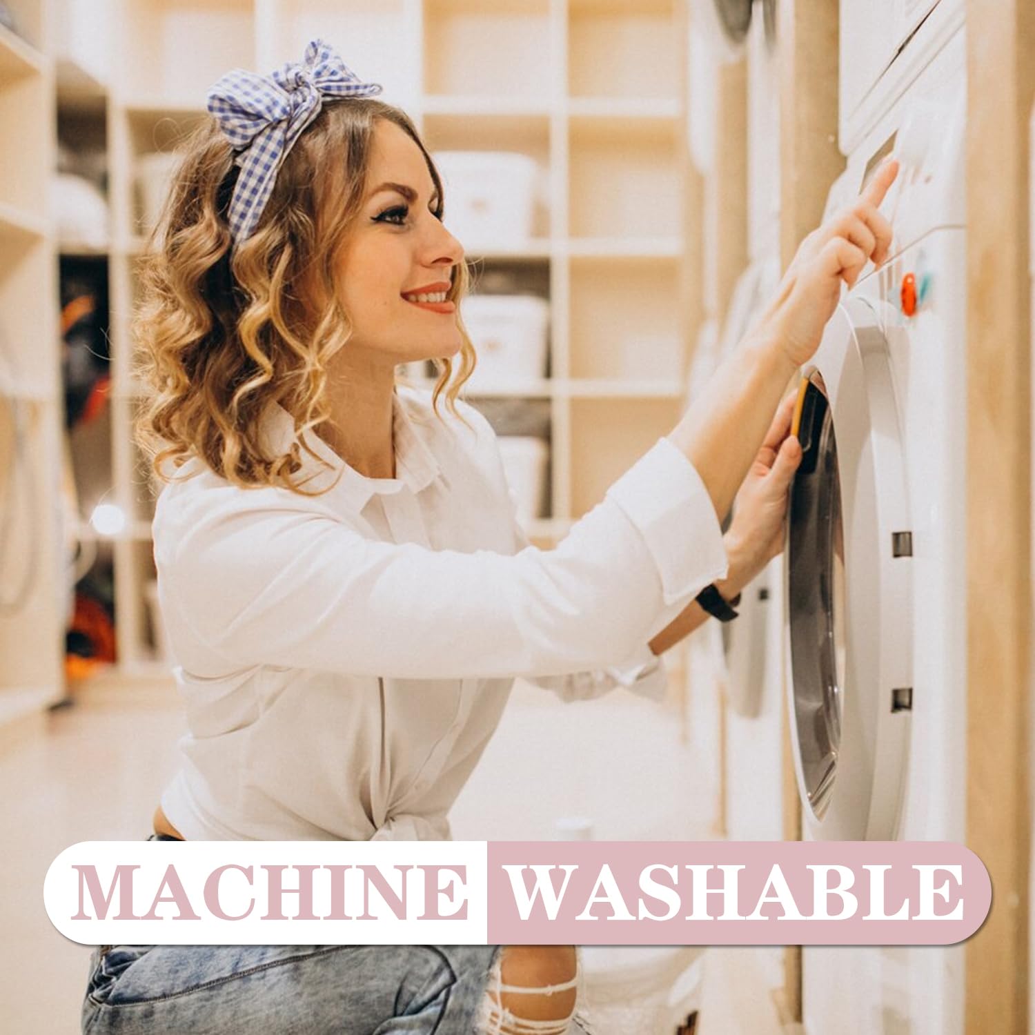 Coquette Pink Bow Bath Mat for Bathroom 20"x32", Cute Preppy Rugs with Scalloped Edges, Soft Microfiber, Ultra Absorbent, Non-Slip