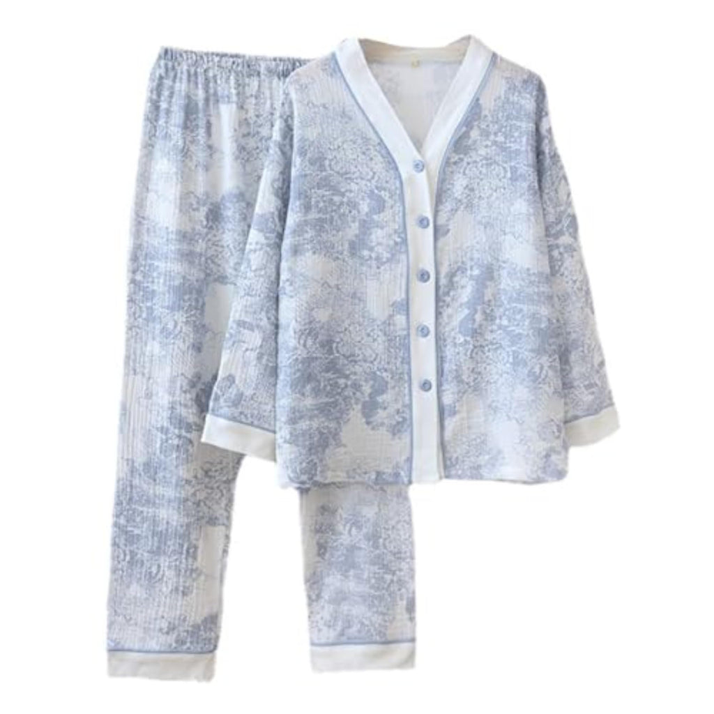 Women Linen Set Coquette Womens Pajamas Set - Old Money Aesthetic Lounge Sets
