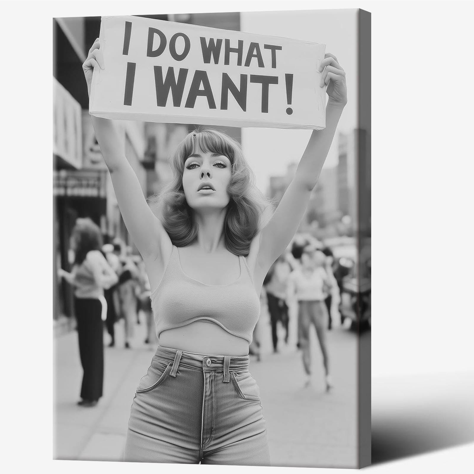 Vintage Feminine Poster Wall Art Funky Unique Home Decor