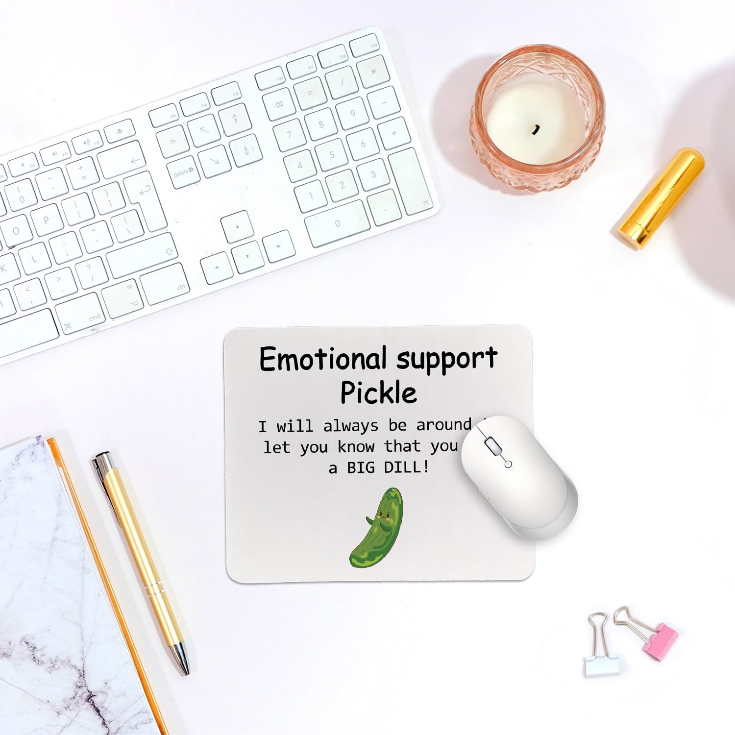 Non-Slip Rubber Smooth Aesthetic MousePads for Computer & Laptop, 9.5x7.9 inches