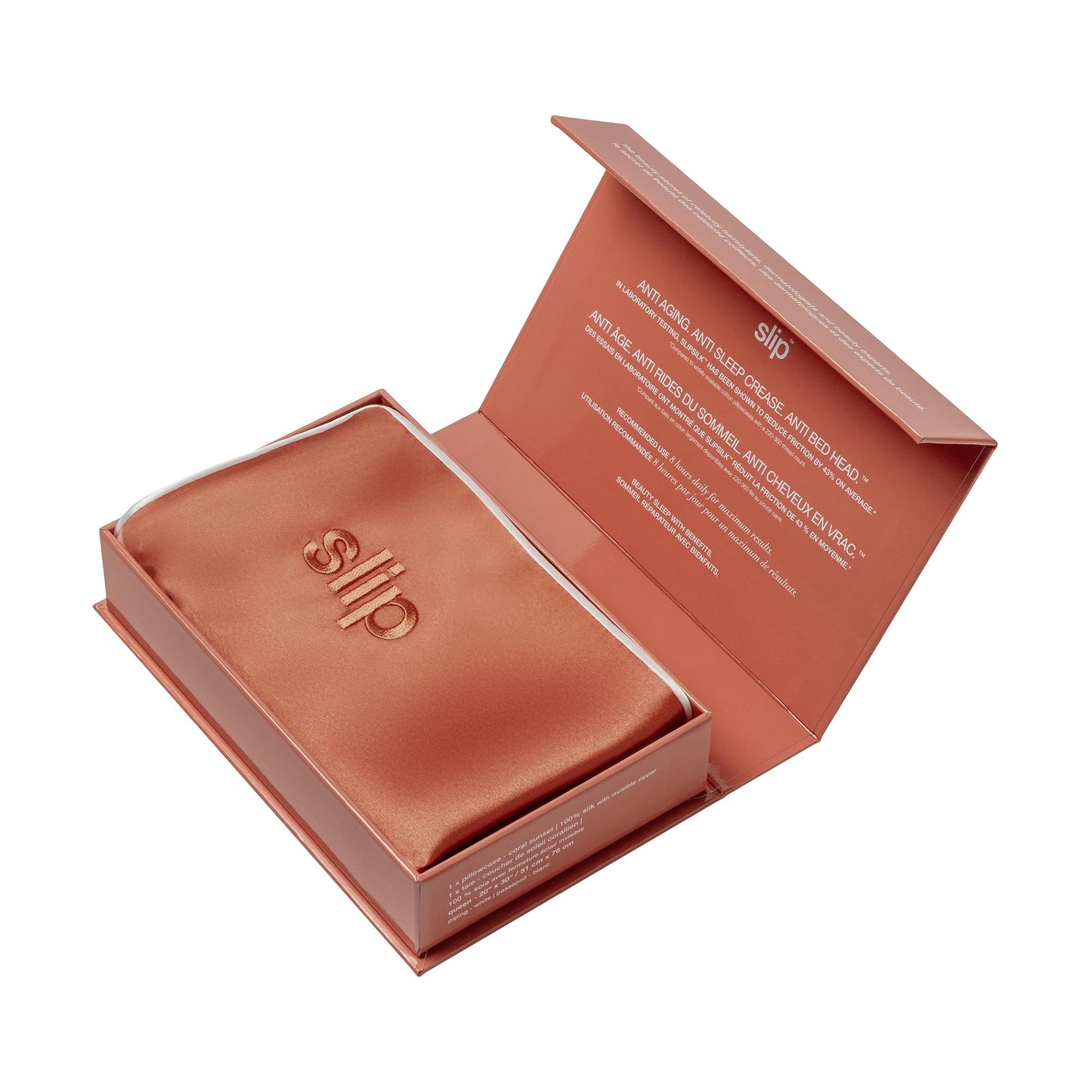 Pure Silk Pillow Case with Scalloped Edge - 100% Pure 22 Momme Mulberry Silk - Queen Size Standard Pillow Case - Anti-Aging, Anti-BedHead, Anti-Sleep Crease, Sunshade (20" x 30")