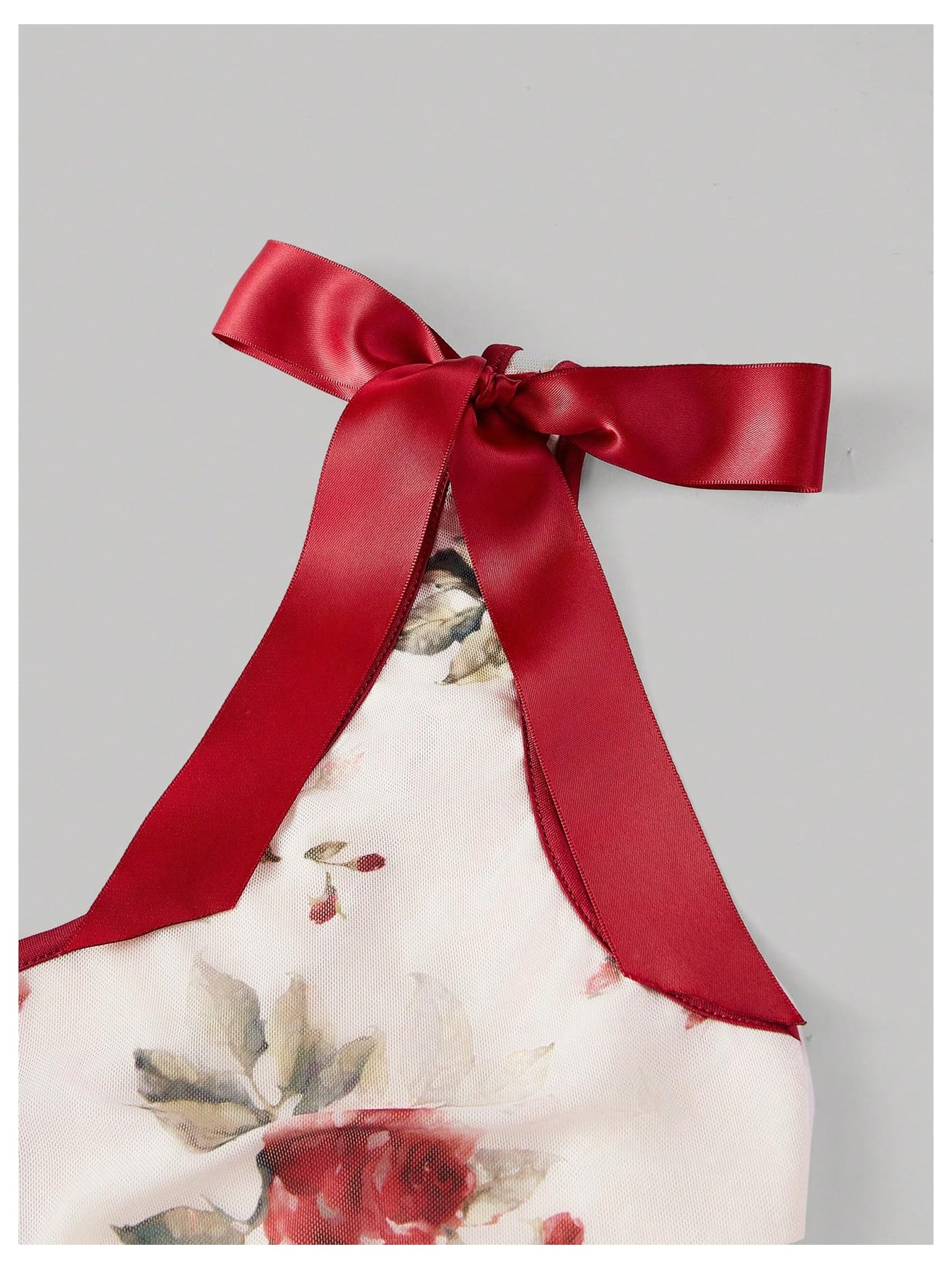 Asymmetric Women's Floral Print Bowknot Bodycon Maxi Dress Sleeveless Strap Fishtail Dress