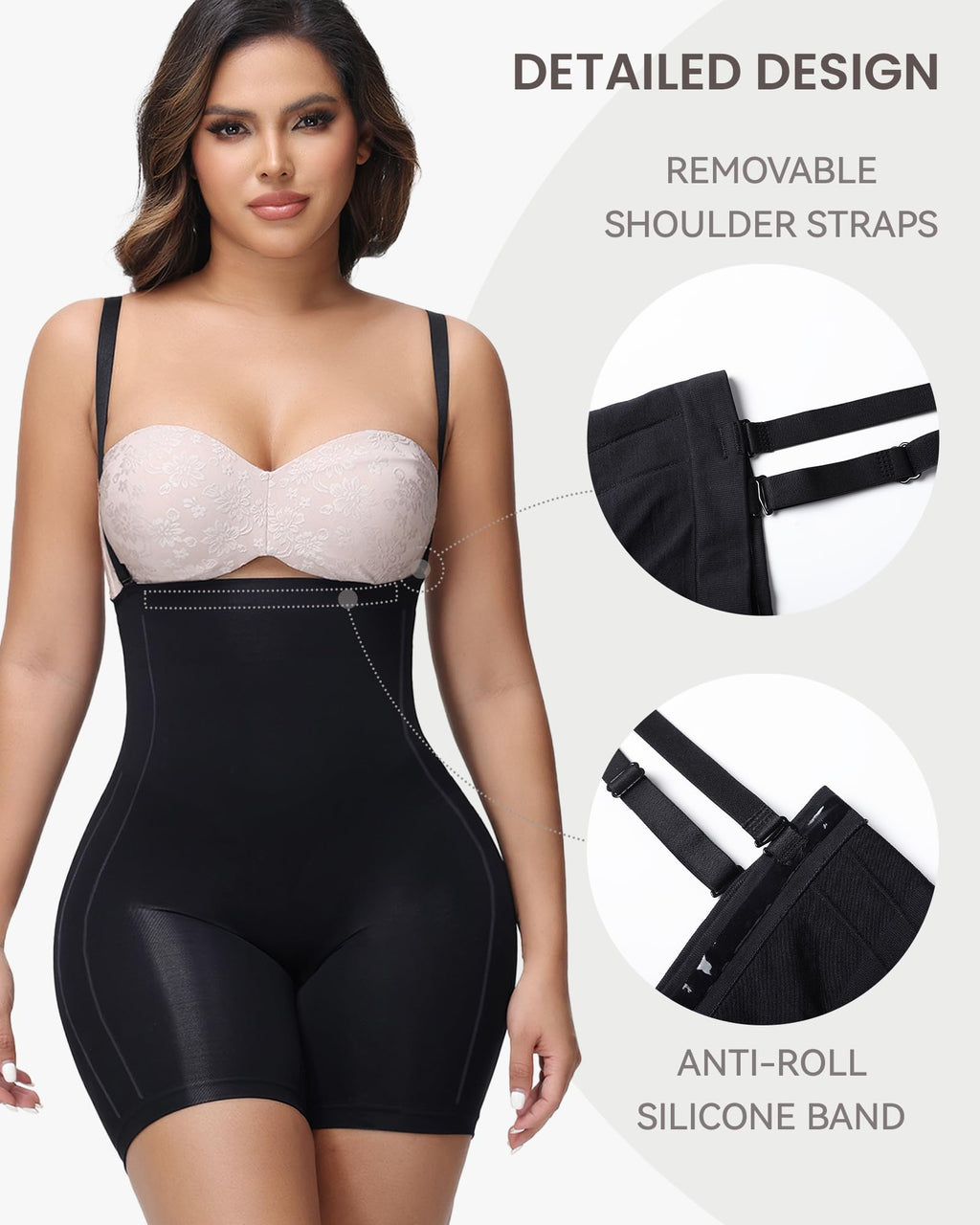 Seamless Tummy Control Shapewear for Women Butt Lifting Shorts High Waisted Panties Strapless Fajas Colombianas