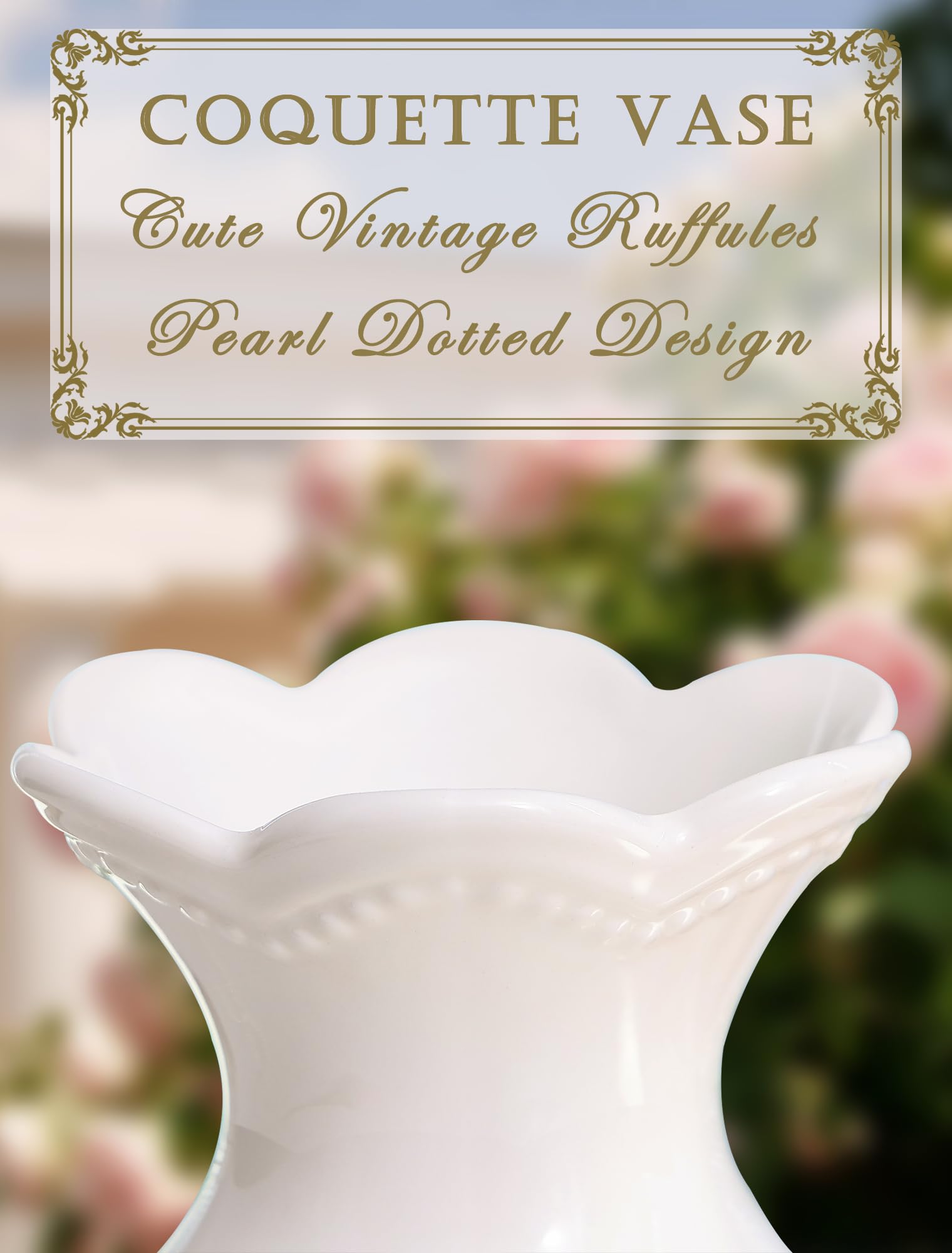 Pink Bow Coquette Bathroom Bedroom Room Decor, Cute Bow Ceramic Vase for Flowers Small