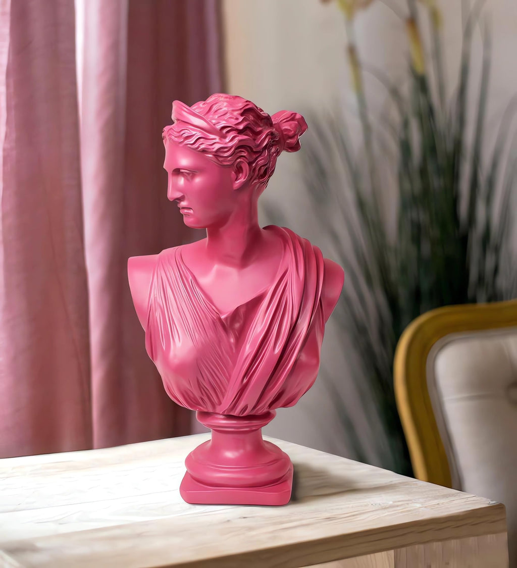 Greek Statue of Diana Goddess - Classic Roman Head Bust Greek Mythology Figurine Sculpture