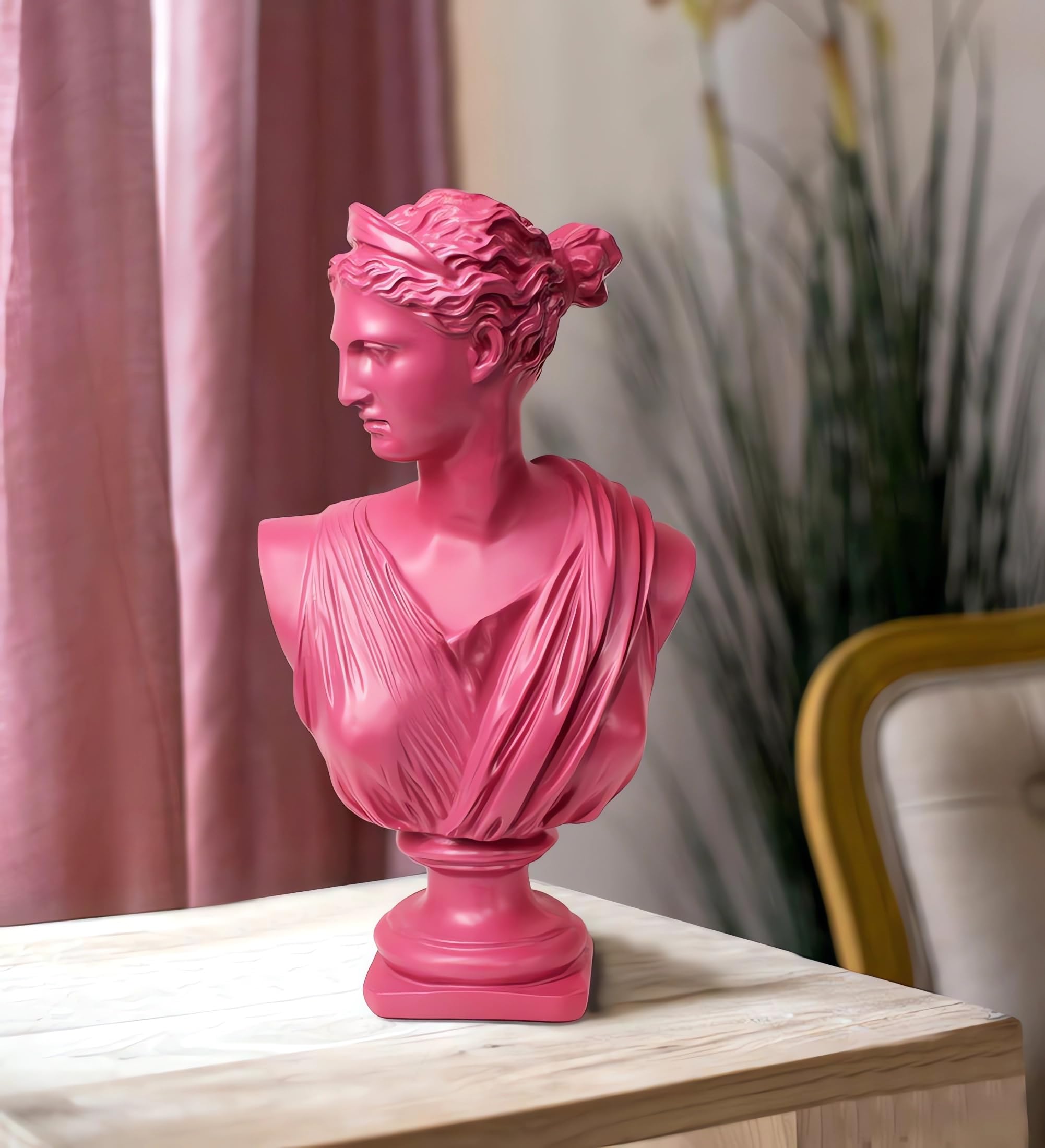 Greek Statue of Diana Goddess - Classic Roman Head Bust Greek Mythology Figurine Sculpture