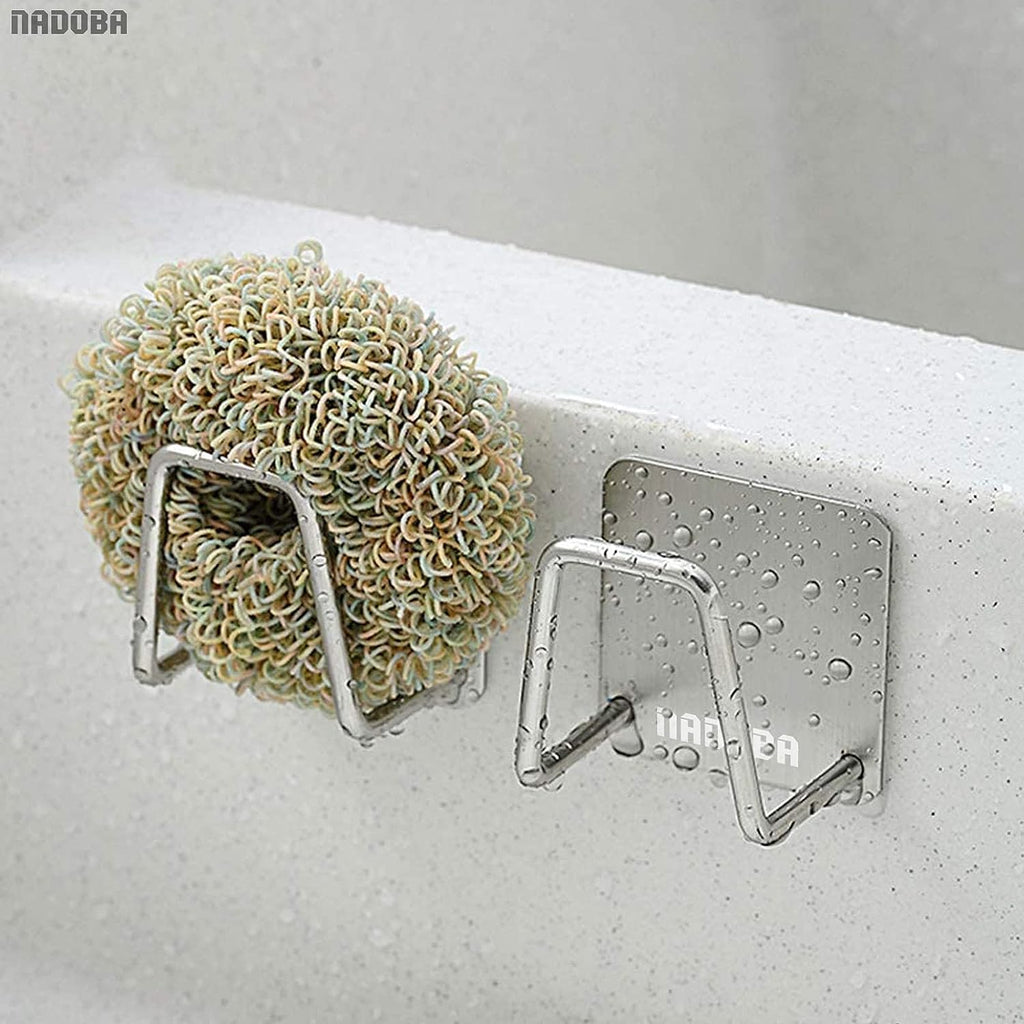 Stainless Steel Sponge Holder for Kitchen Sink â€?Compact & Durable, Easy to Install, Keeps Sponge Dry, Saves Storage Space