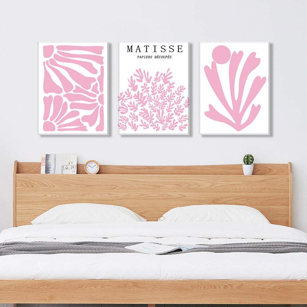 Trendy Blue Wall Art Set of 3, Preppy Navy Blue Wall Decor, Coquette Disco Lucky Me 8 Ball Poster Canvas Prints Aesthetic Pictures Room Dorm