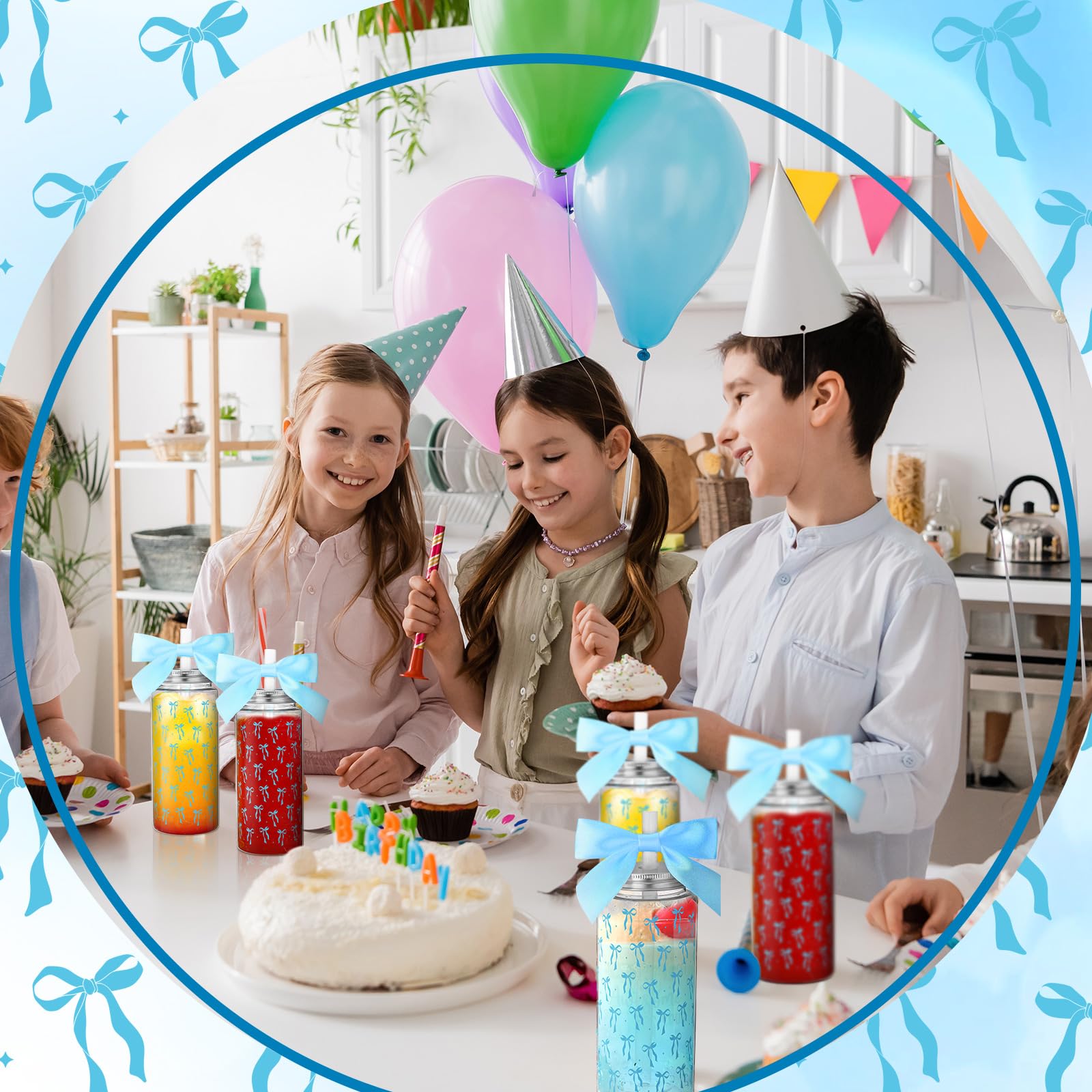 Color Bow Plastic Cups Coquette Bow Aesthetic Cup with Lids and Straws 14 oz Reusable Cute Bow Plastic Tumbler with Ribbon Bow