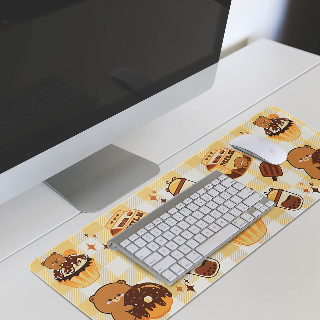 Kawaii Gaming Mouse Pad for Desk, Extended Large 31.5 X 11.8 Inch