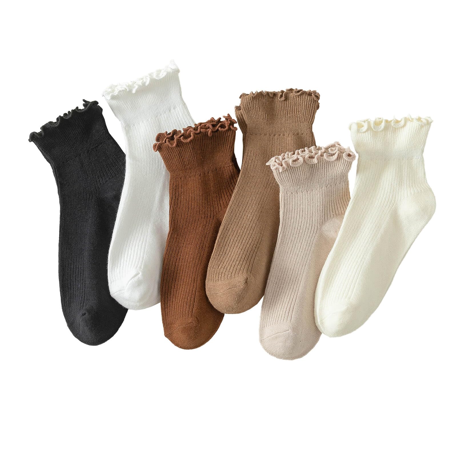 Ruffle Socks Women, Cute Ruffle Ankle Socks