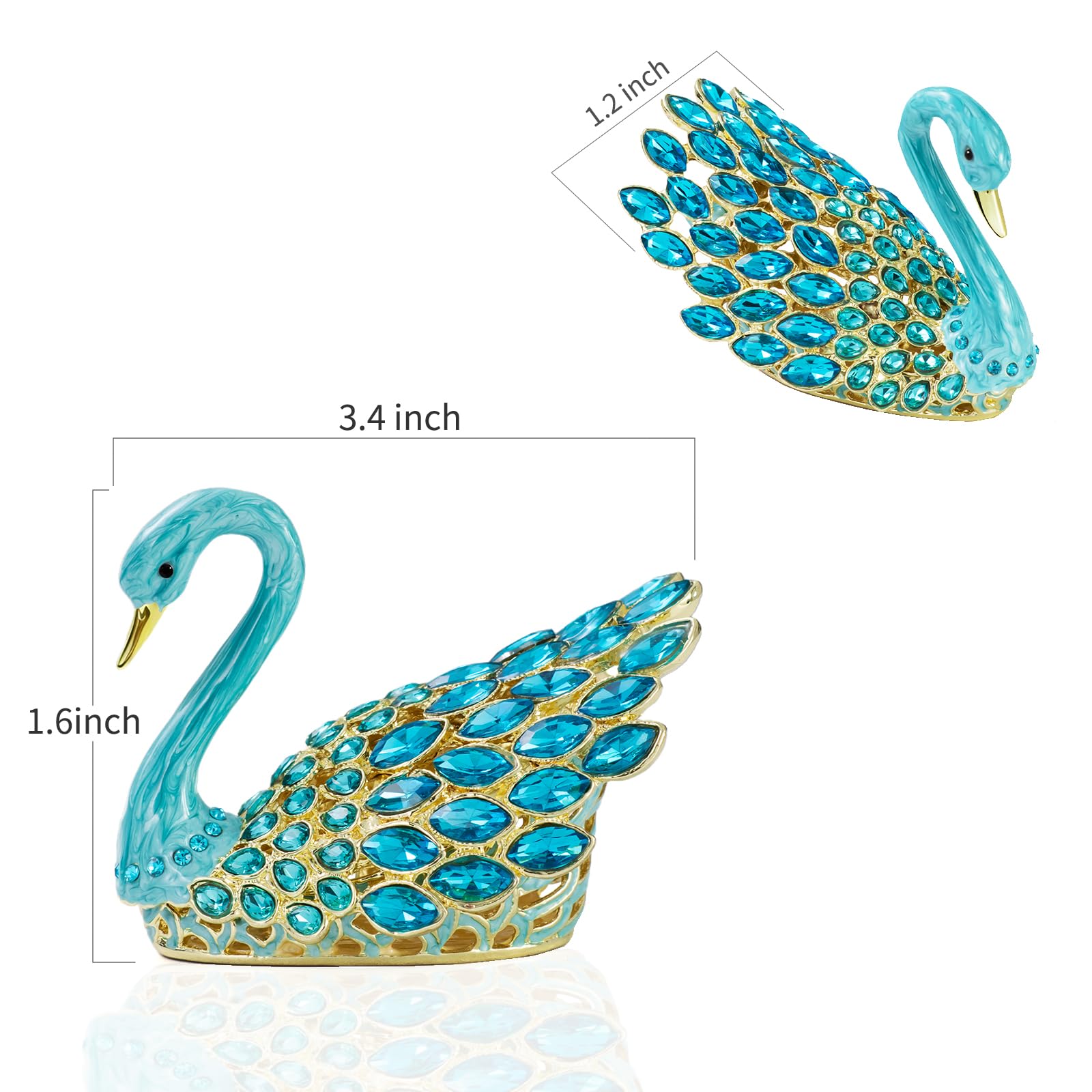 Jewelry Trinket Box Decorative Vintage Style Jewelry Organizer