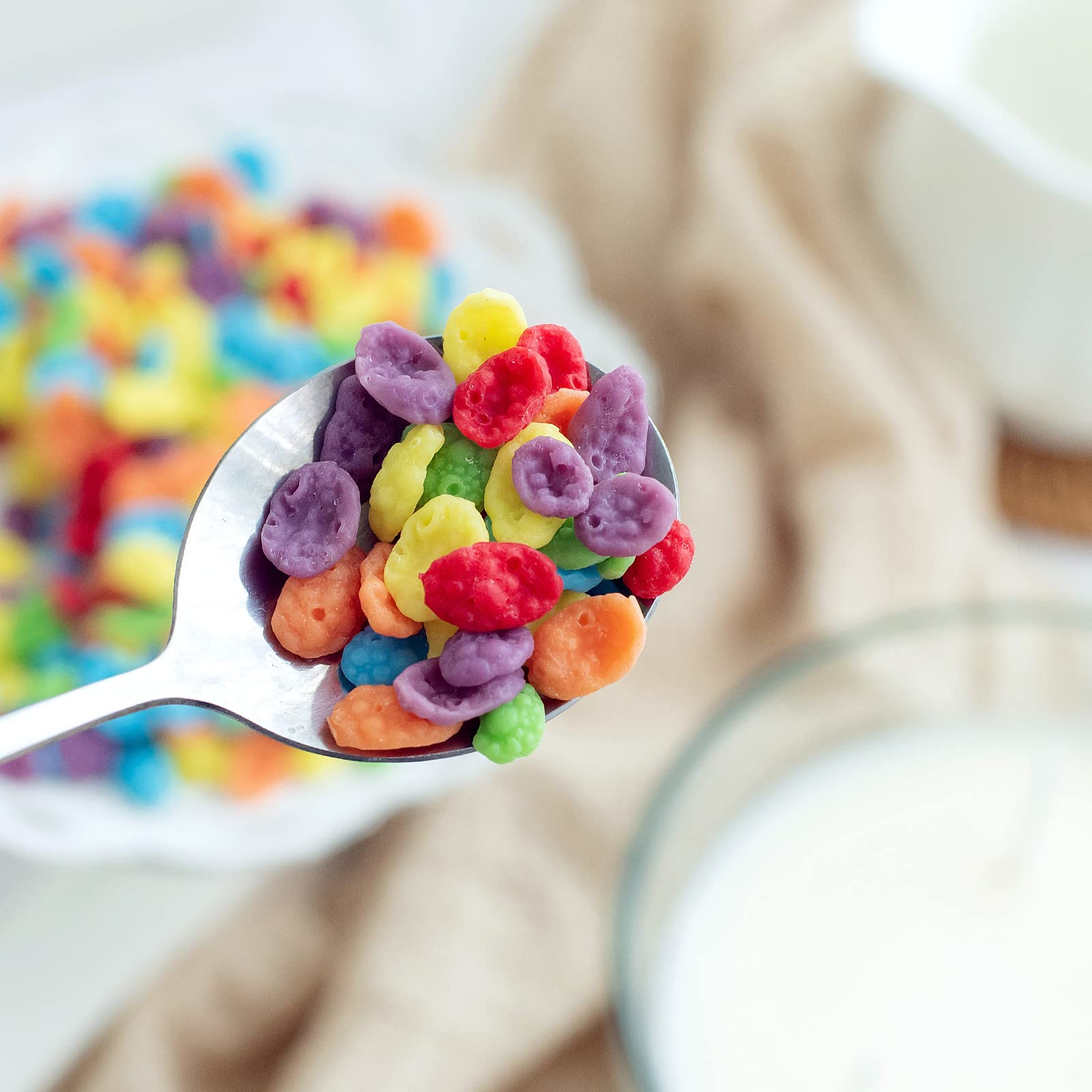 Cereal Bowl with Metal Spoon Scented Soy Candle