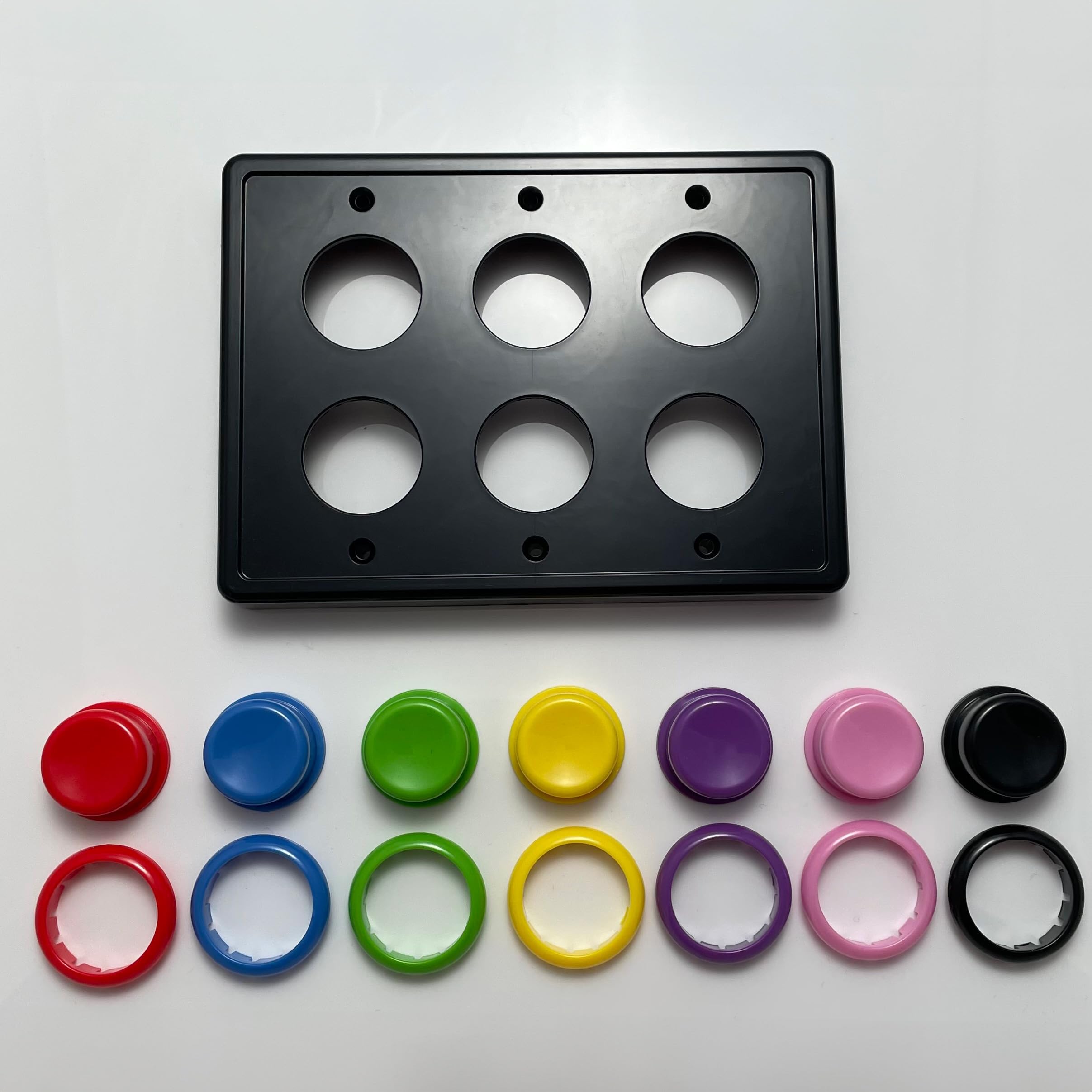 Faceplate Replacement Arcade Light Switch Plate Cover, Single Switch, 1-Gang Standard Size Rocker Wall Plate, Game Room Decorator, Kid Bedroom Wallplate