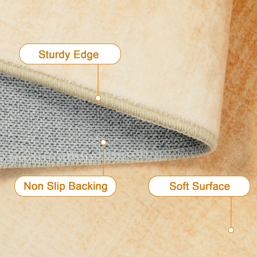 Contemporary Ombre Nursery Rug Washable Non-Slip