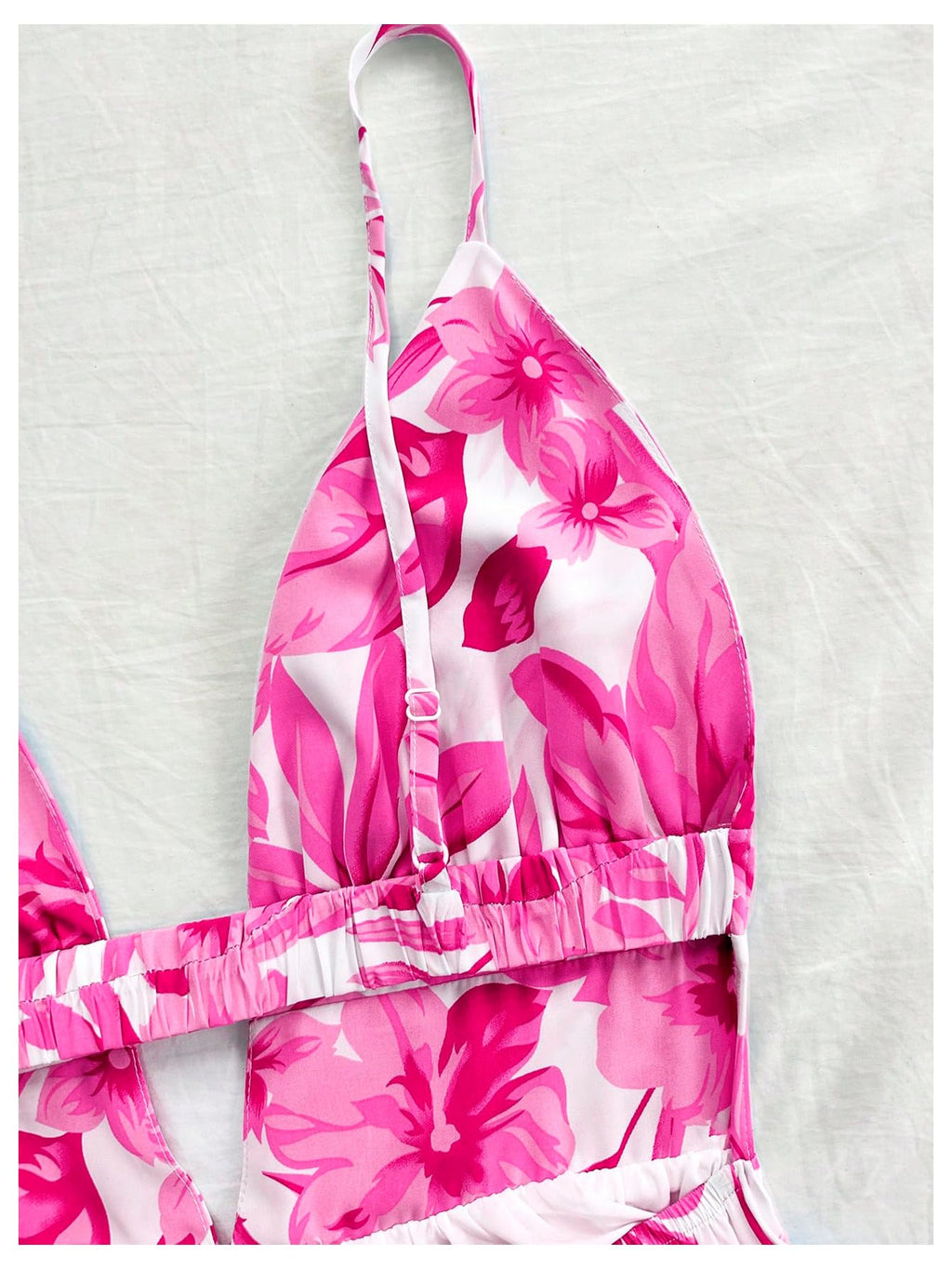 Women's Sleeveless Butterfly Print Cut Out V Neck Tiered Mini Cami Dresses