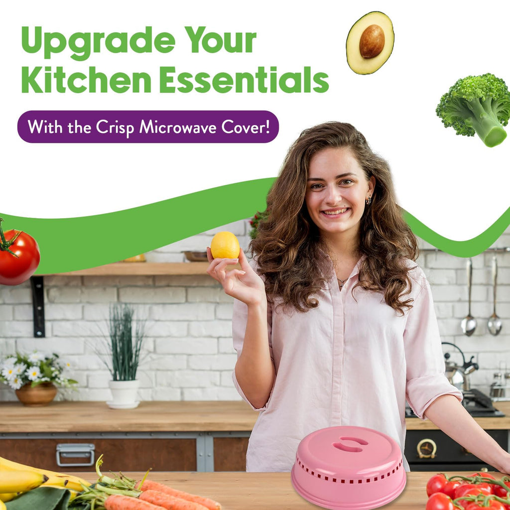 Crisp Pink Microwave Splatter Cover