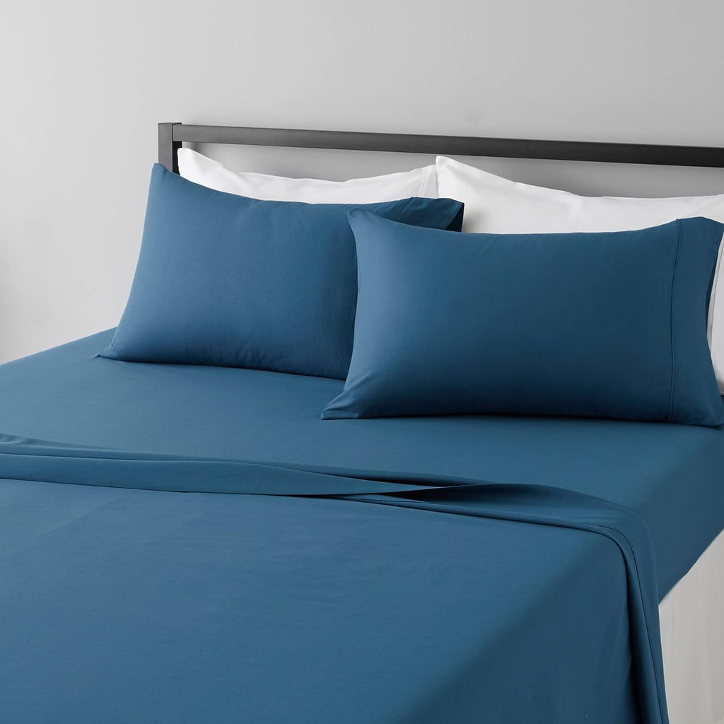 Lightweight Super Soft Easy Care Wrinkle Free Microfiber 3 Piece Bed Sheet Set with 14-Inch Deep Pockets Bedding