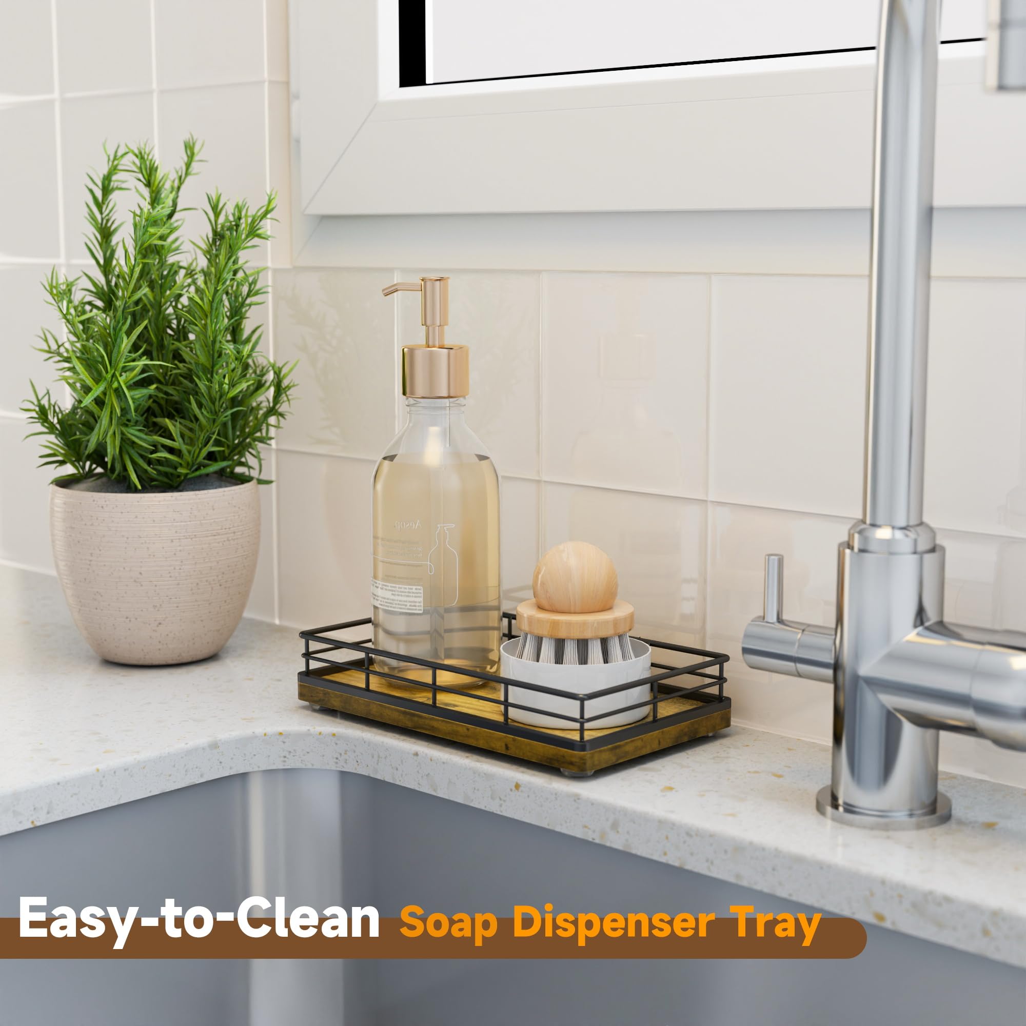 Vanity Tray for Jewelry Candle Makeup Perfume Holder Toilet Tank Tray Soap Cologne Organizer