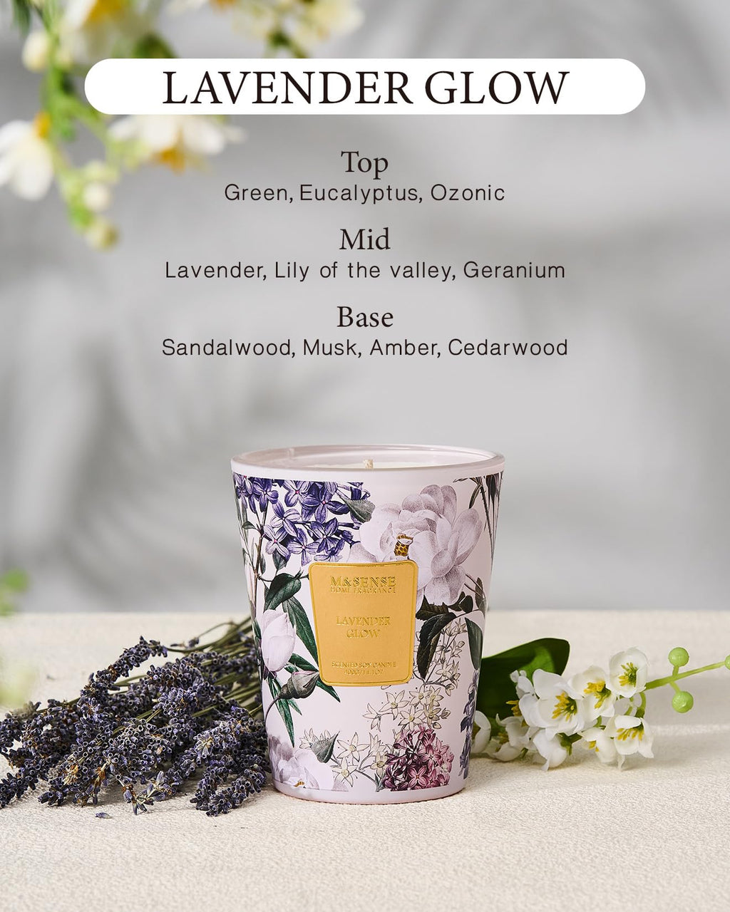 Large Soy Scented Candles, Non Toxic Natural Spring Candles 35oz 150 Hours Long Lasting Slow Burning