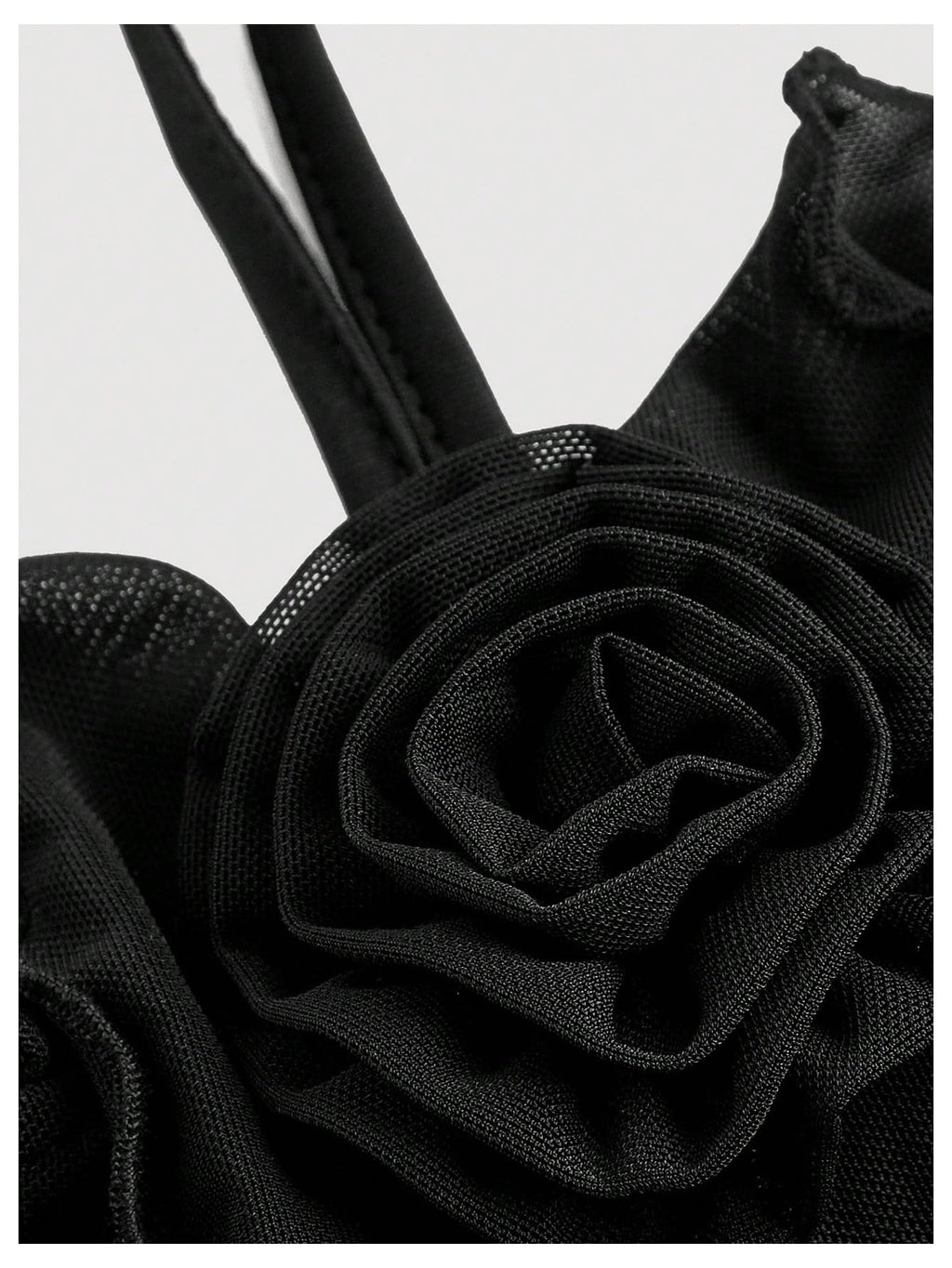 Women's Floral Mesh Halter Bodycon Mini Dress Ruffle Tassel Open Back Tube Dress