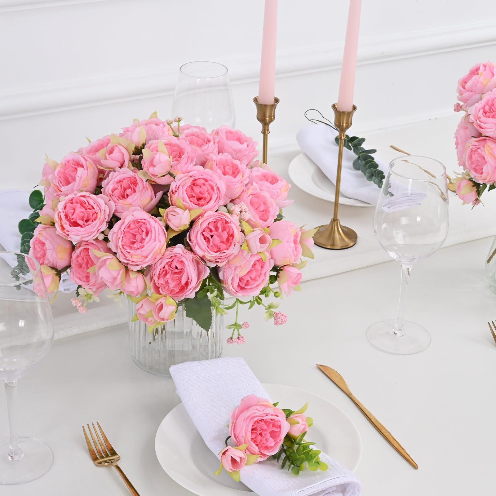 Peonies Artificial Flowers - Silk Peonies Flowers Fake Bouquet