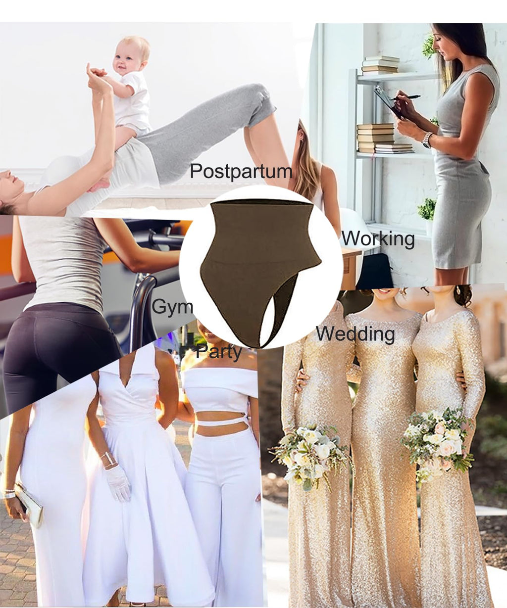 Thong Shapewear Tummy Control Panties Body Shaper for Women Butt Lifter Seamless Panty Girdle Underwear