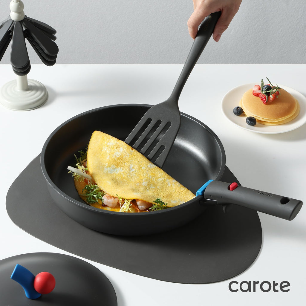 Pots and Pans Set Non Stick, Nonstick Cookware Set, Oven/Dishwasher/Fridge Safe Pots and Pans, RV Safe Cookware, 23pcs Gift Set Detachable Handle