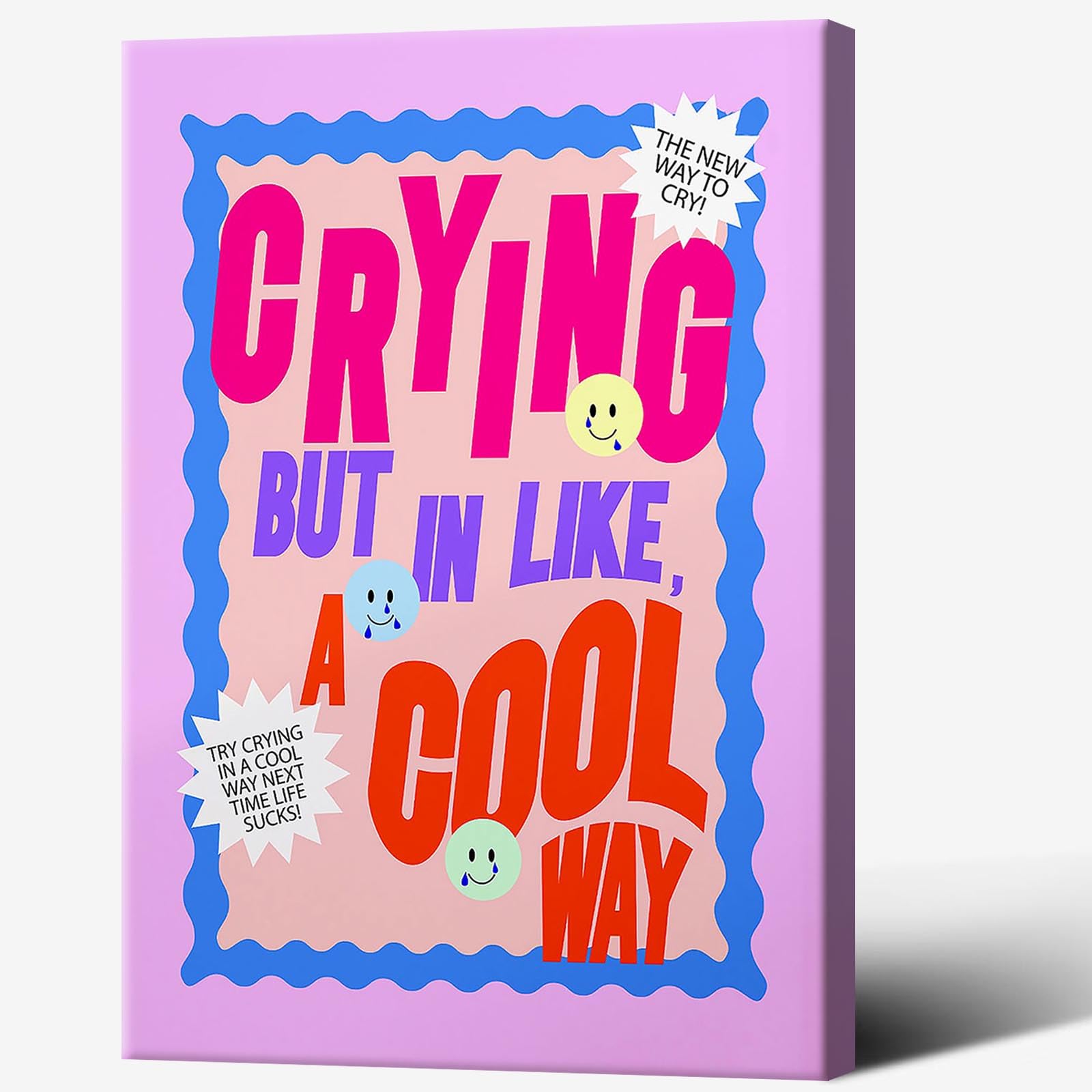 Canva Wall Art Coquette Watercolor - Aesthetic Home Bedroom Dorm Wall Decor 12x16in Unframed