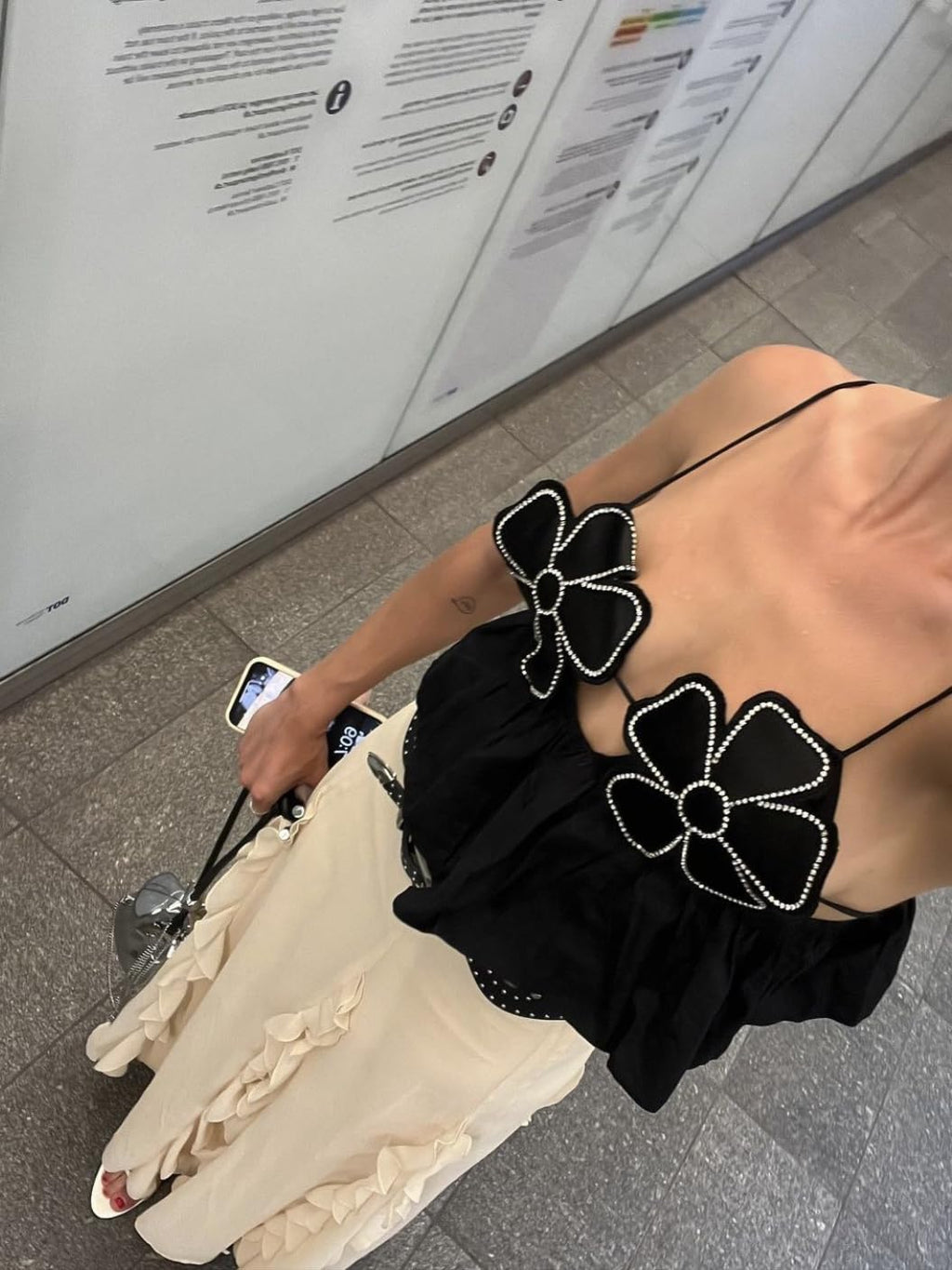 Women's Tank Tops 3D Flower Summer Sleeveless Sexy Backless Top Camisoles Y2k Going Out Party Shirt Streetwear