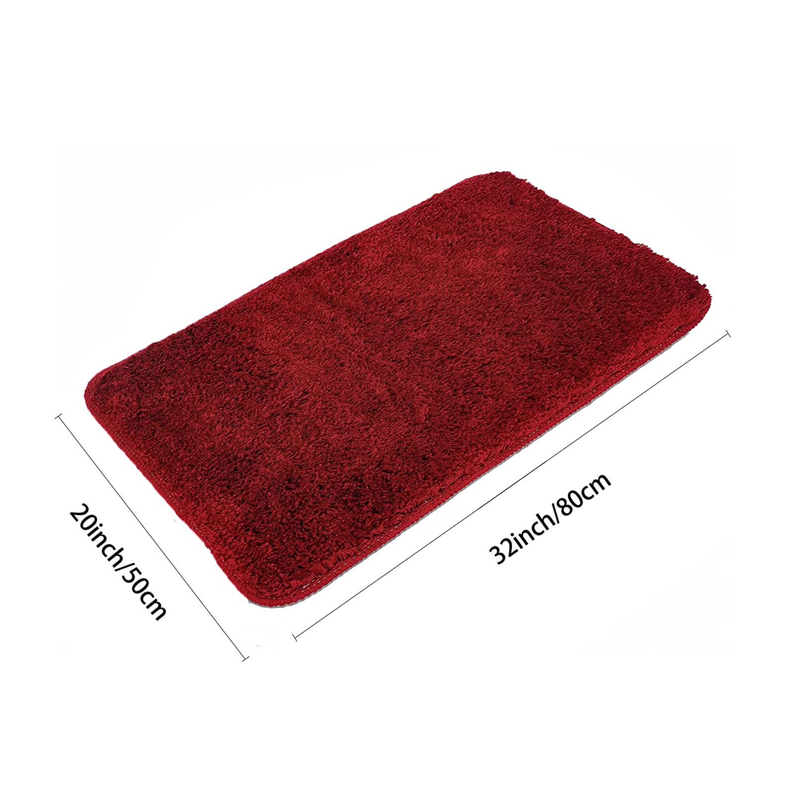 Shaggy Bathroom Rugs Sets 3 Piece for Bathroom Non-Slip - Water Absorbent Bath Rug Floor Mats Soft Washable Shower Rug with U-Shaped Contour Rug Toilet Lid Cover