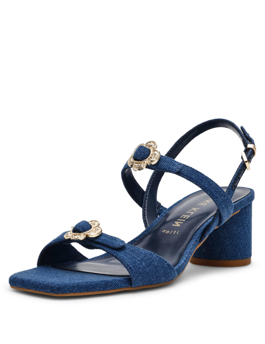 Women's Floral Buckle Heeled Sandal