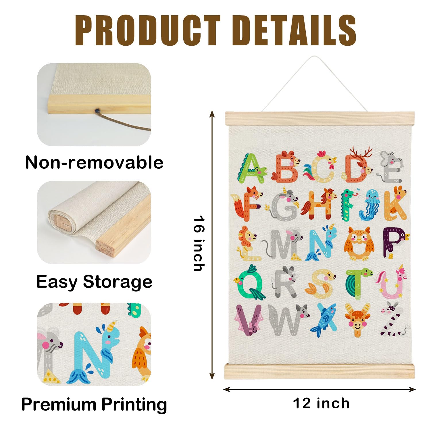 Coquette Teacher Wall Decor - Preppy Teacher Wall Art with Wooden Poster Hanger, for Office & Classroom, 12x16 Inch