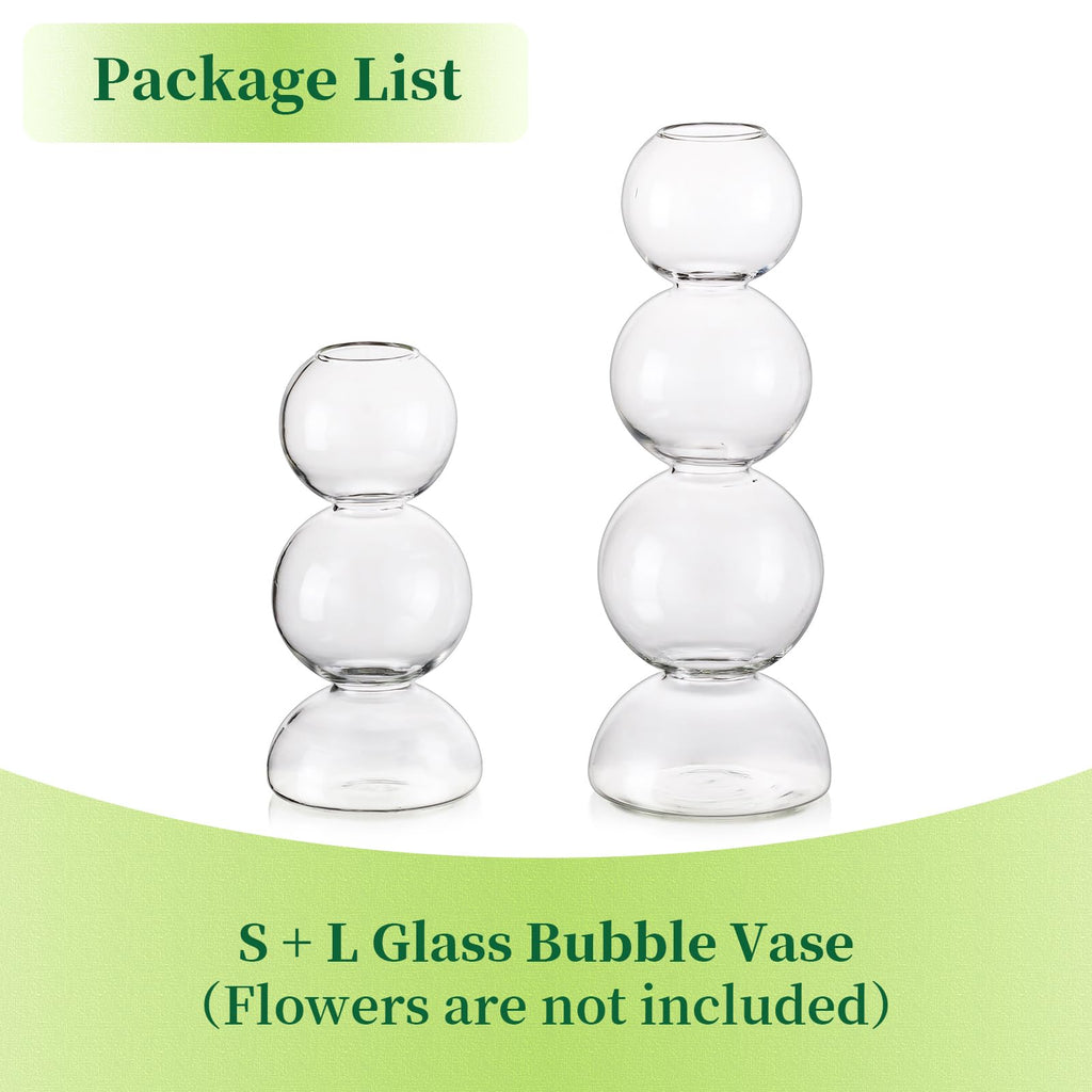 Glass Bubble Vases for Flowers