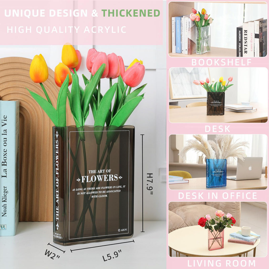 New Book-Shaped Flower Vase â€?Aesthetic Decor
