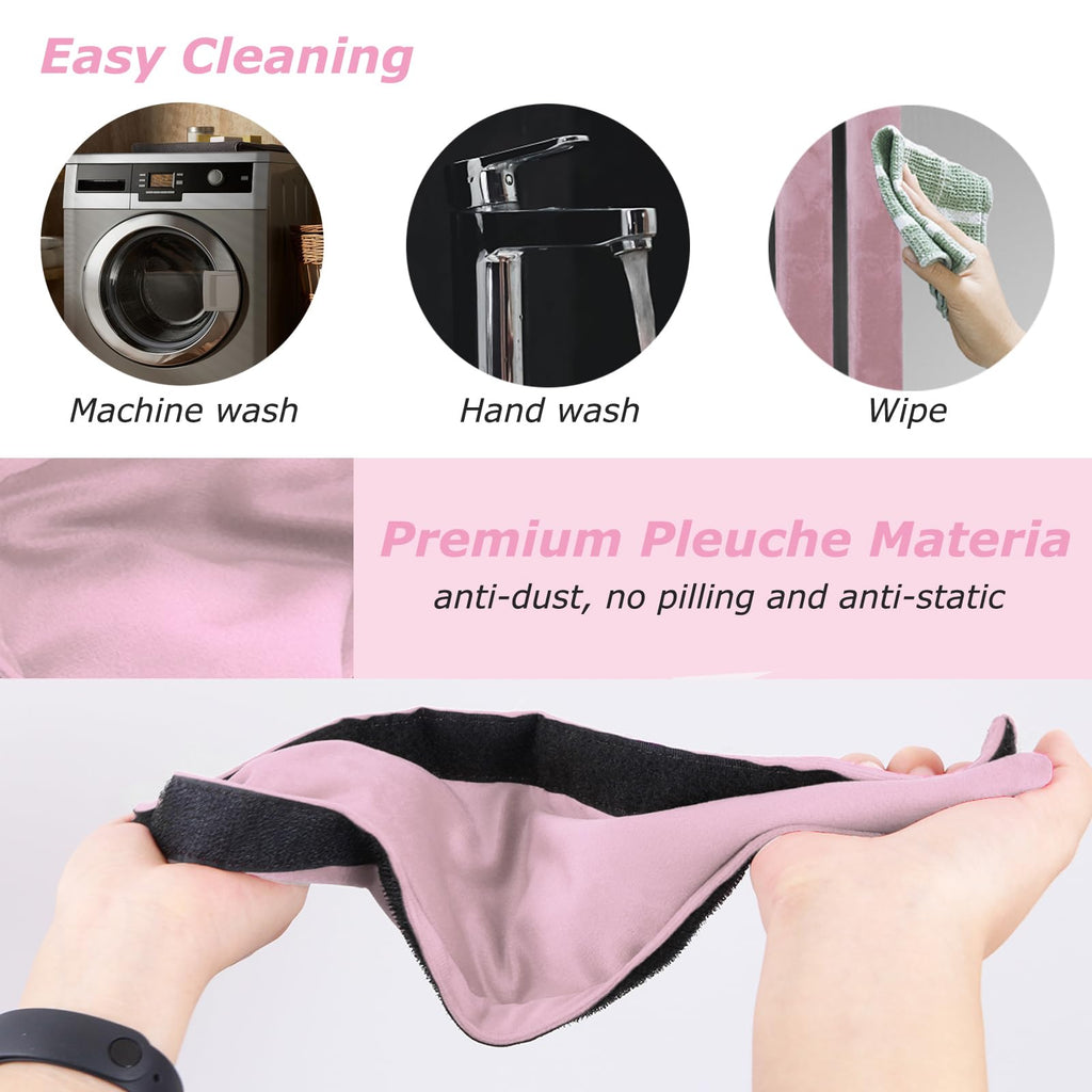 Refrigerator Door Handle Covers Kitchen Decor Keep Appliance Clean Anti-Static Stains for Fridge Dishwashers Velvet 3PCS