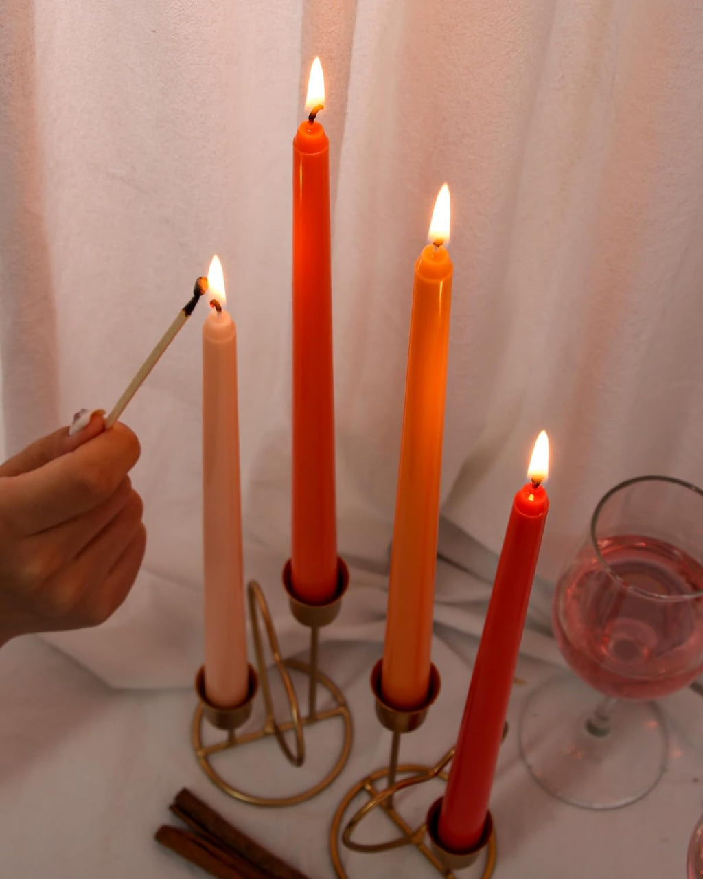 Taper Candles Unscented Smokeless Long Tall Tapered Candle for Candlesticks SticksHome Decor Dinner