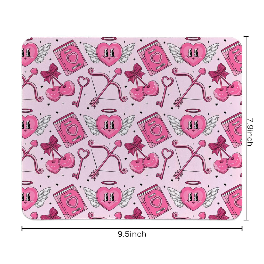 Coquette Bow Mouse Pad, Trendy Mouse Pad, Preppy Cute Mouse Pad for Desk Home Office & Gaming, 9.5x7.9 inches