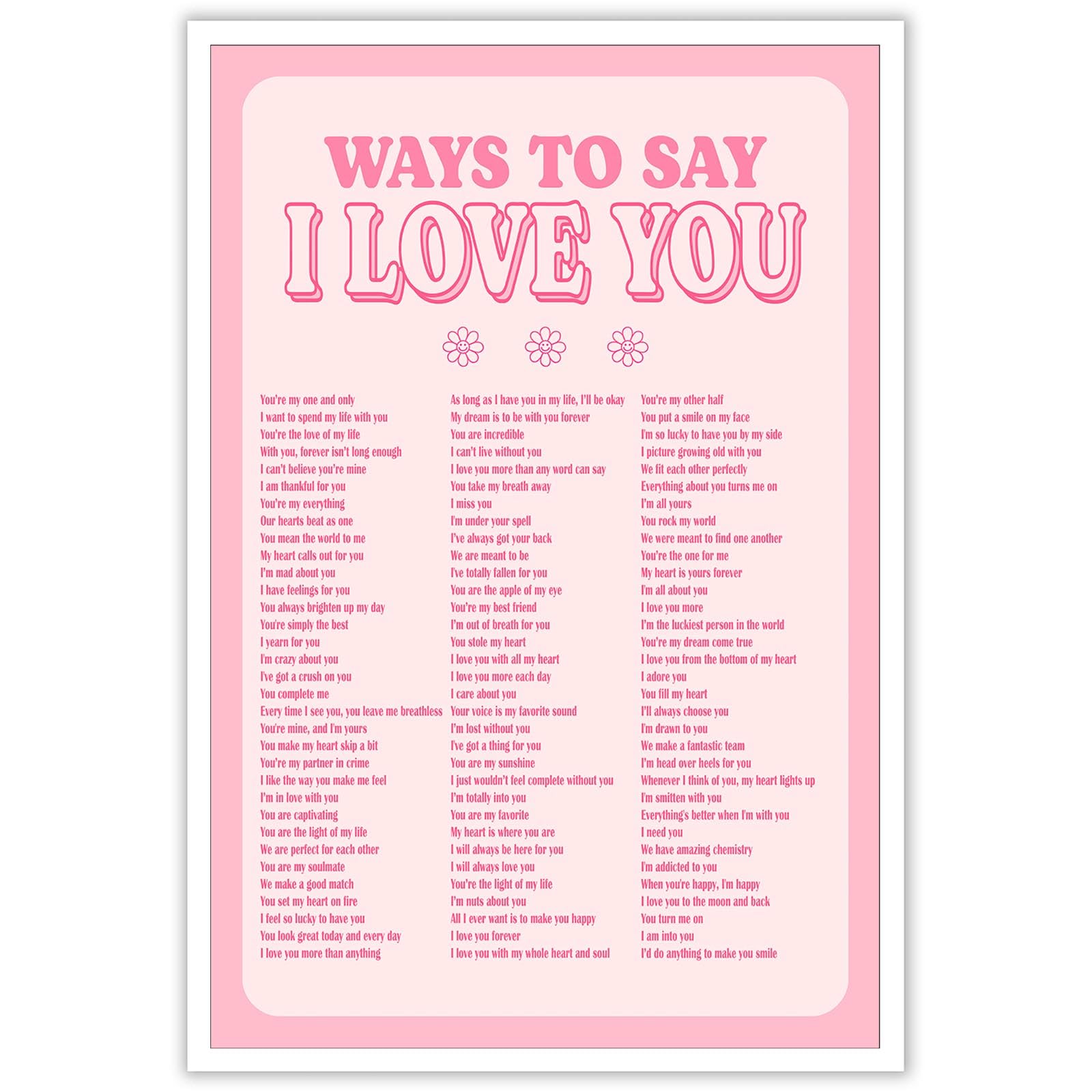 Colorful Aura Retro Canvas Wall Art Cute Pastel Wall Decor