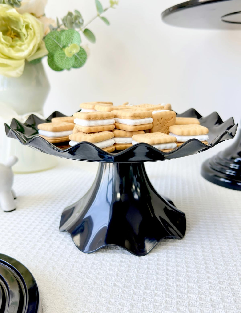 Cake Stand Set, Laced Cake Stand, Mini Cupdake Holder 3 Pcs