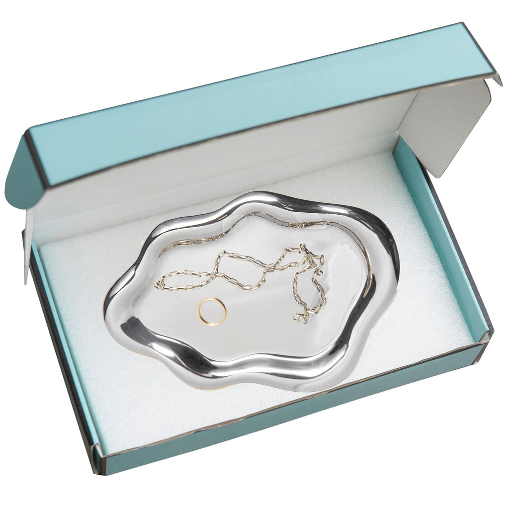 Cloud Trinket Dish, Chubby Jewelry Tray, Ceramic Jewelry Ring Trinket Dish for Rings Earrings Necklace Organizer