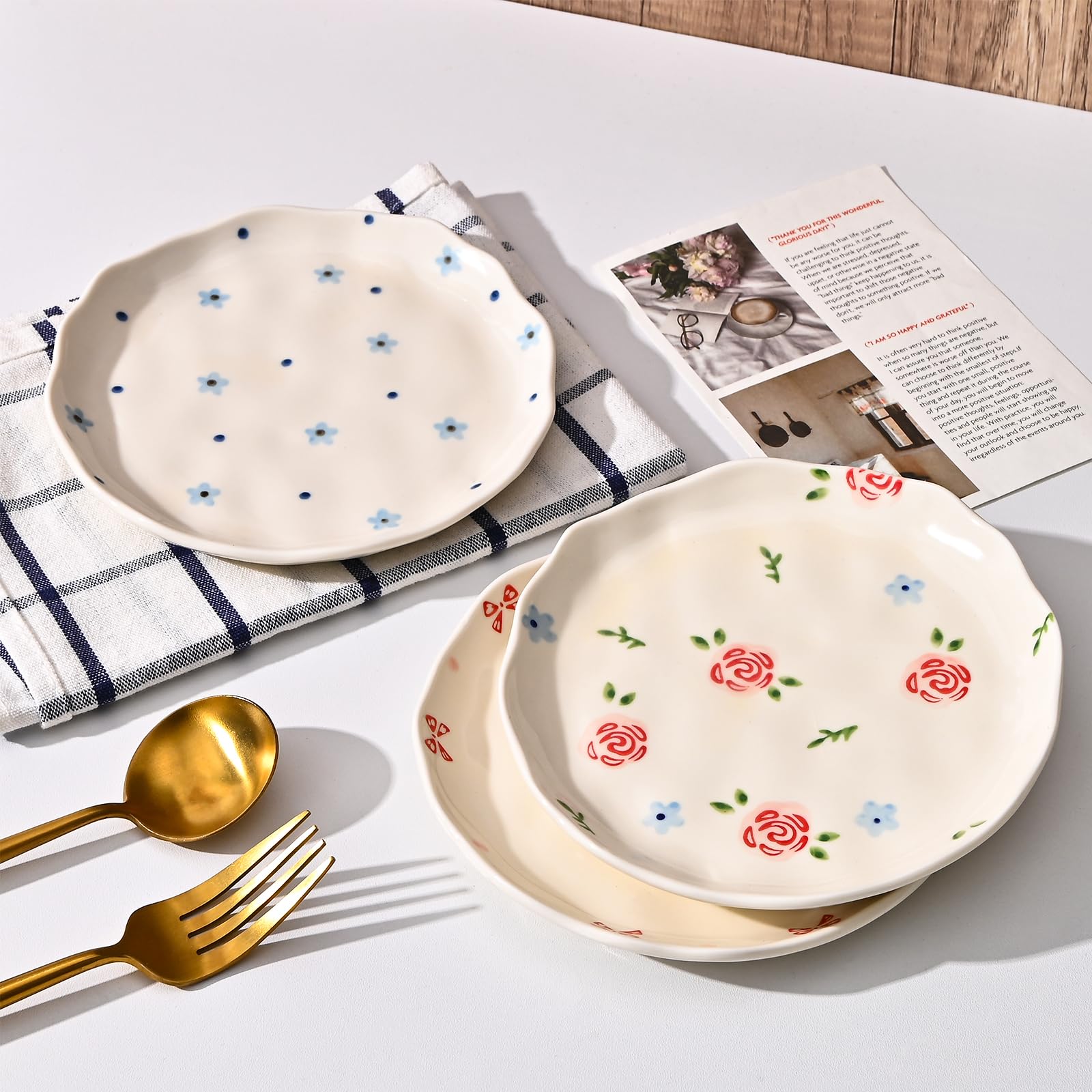 Ceramic Dessert Plates, Cute Creative Dinner Plates Design
