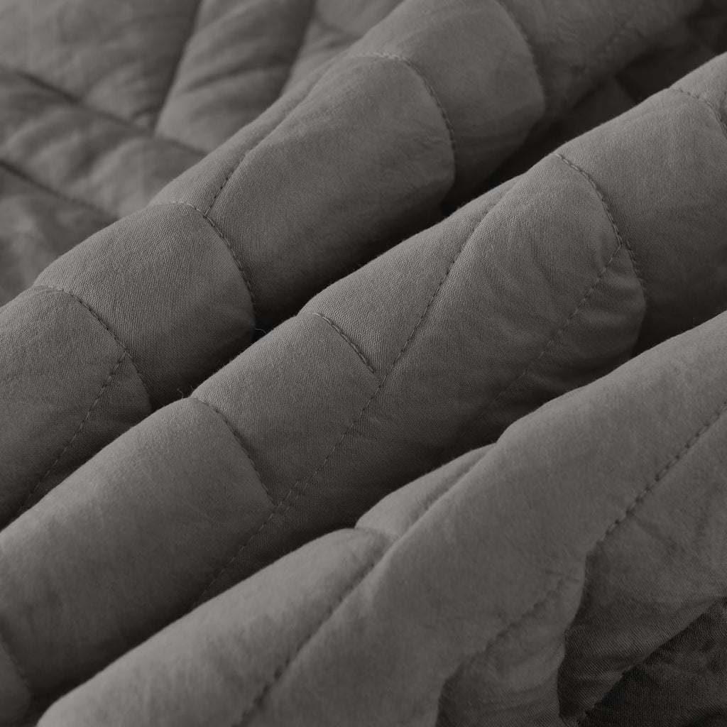 Quilt Size Lightweight Quilt for Summer Ultra-Soft Microfiber Modern Style Quilted Clouds Pattern Bedspread Quit Set 3 Pieces(1 Quilt and 2 Pillow Shams)