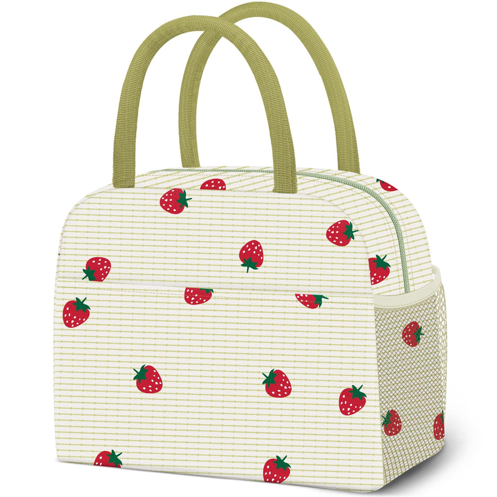 Reusable Insulated Lunch Tote Bag,Leakproof Food Handbags Case High Capacity