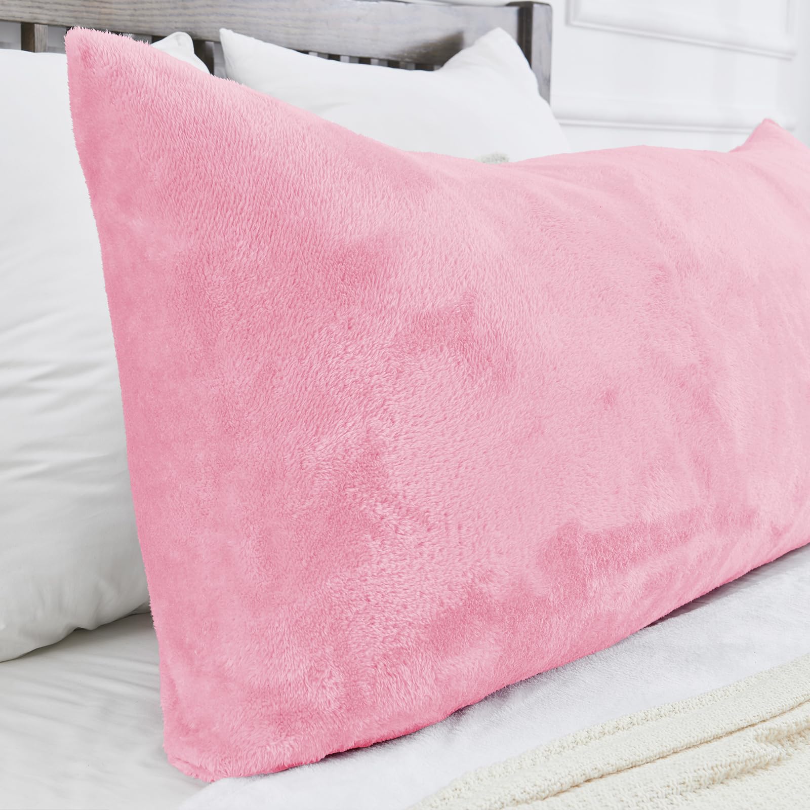 Faux Fur Pillow Cases Set of 2, Luxury Ultra Soft Fuzzy Pillowcases, Fluffy Plush Velvet Pillow Covers with Zipper, Cozy Warmth and No Shedding