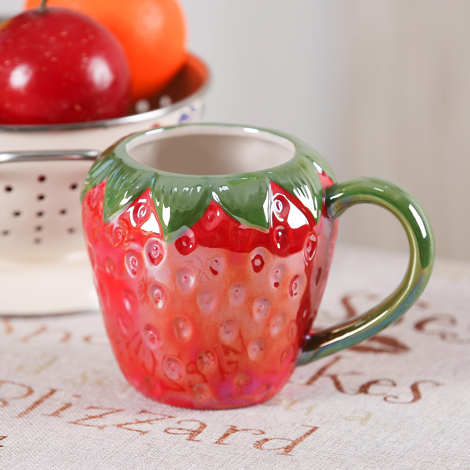 Ceramic Creative Porcelain Fruit Cup with Handle