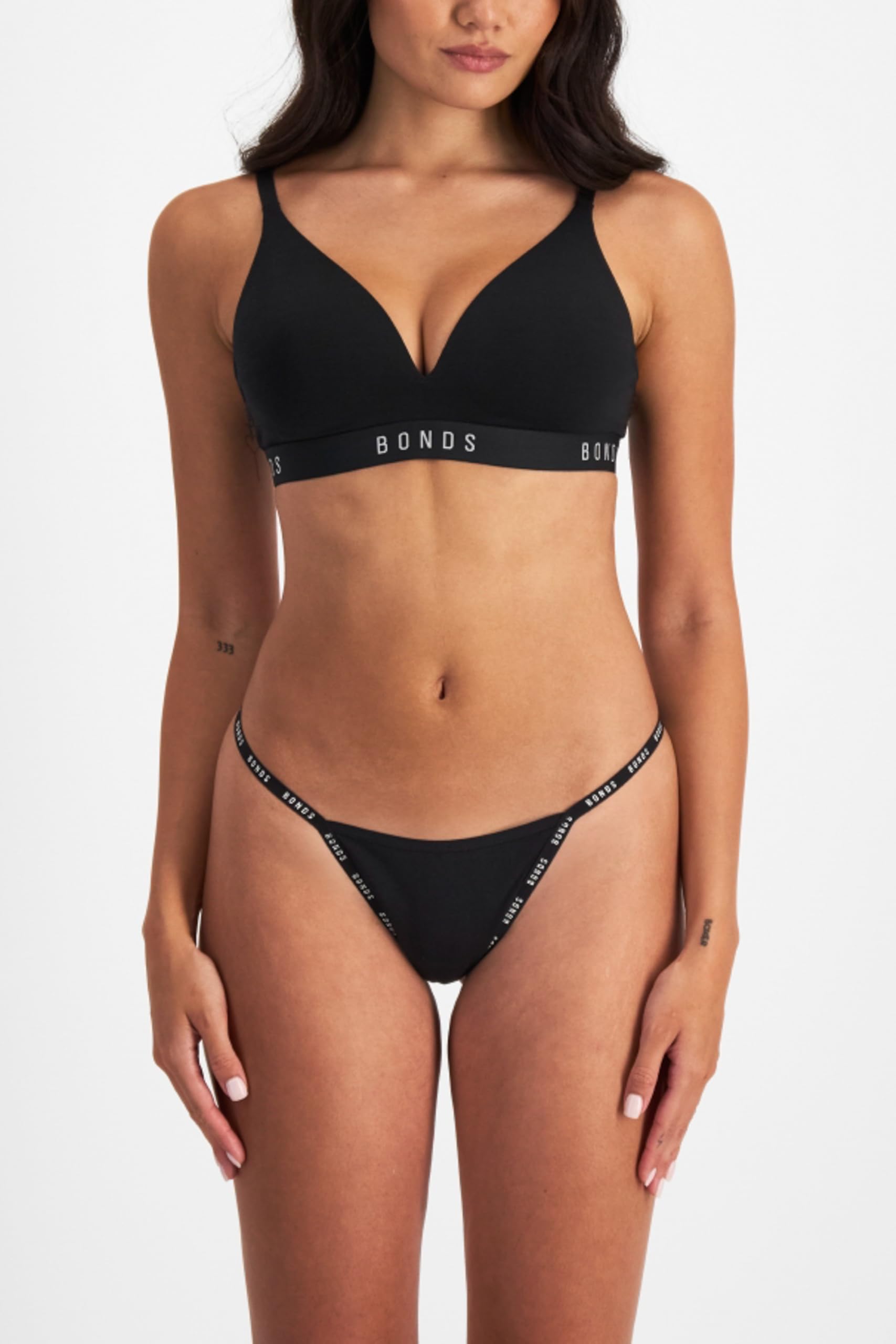 String Thong Underwear in Cotton-Rich Blend for Women, 3-Pack